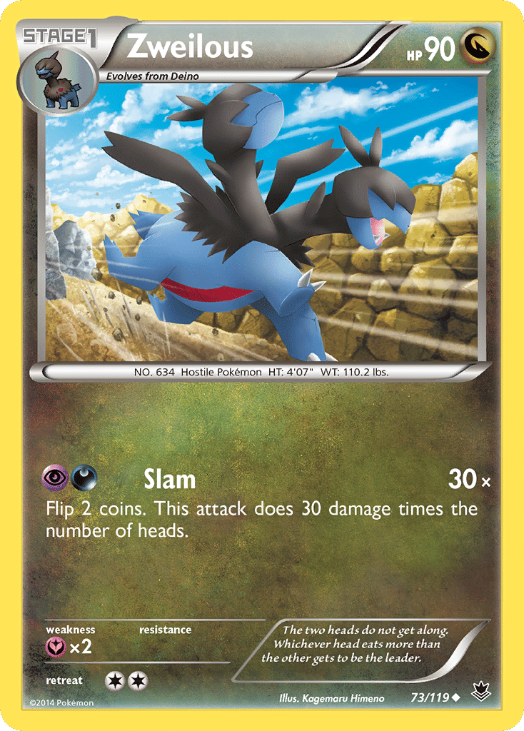 Zweilous — XY - Phantom Forces — Pokemon