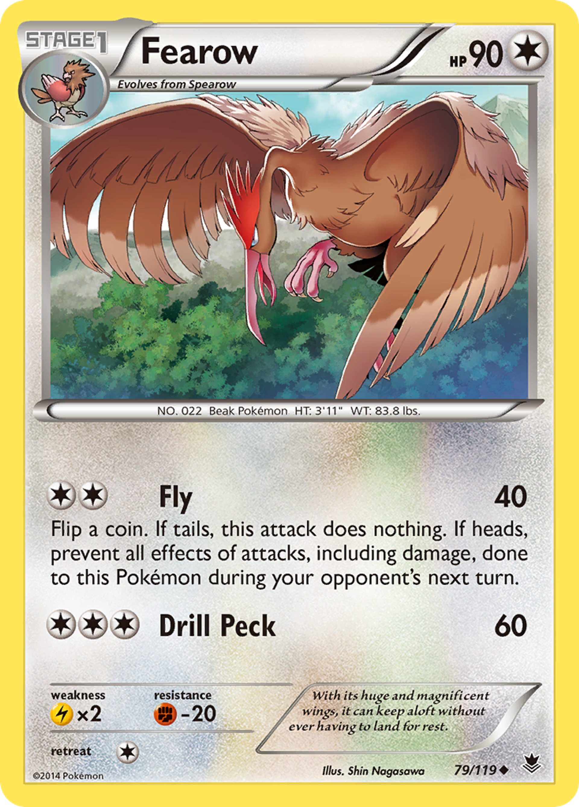 Fearow — XY - Phantom Forces — Pokemon