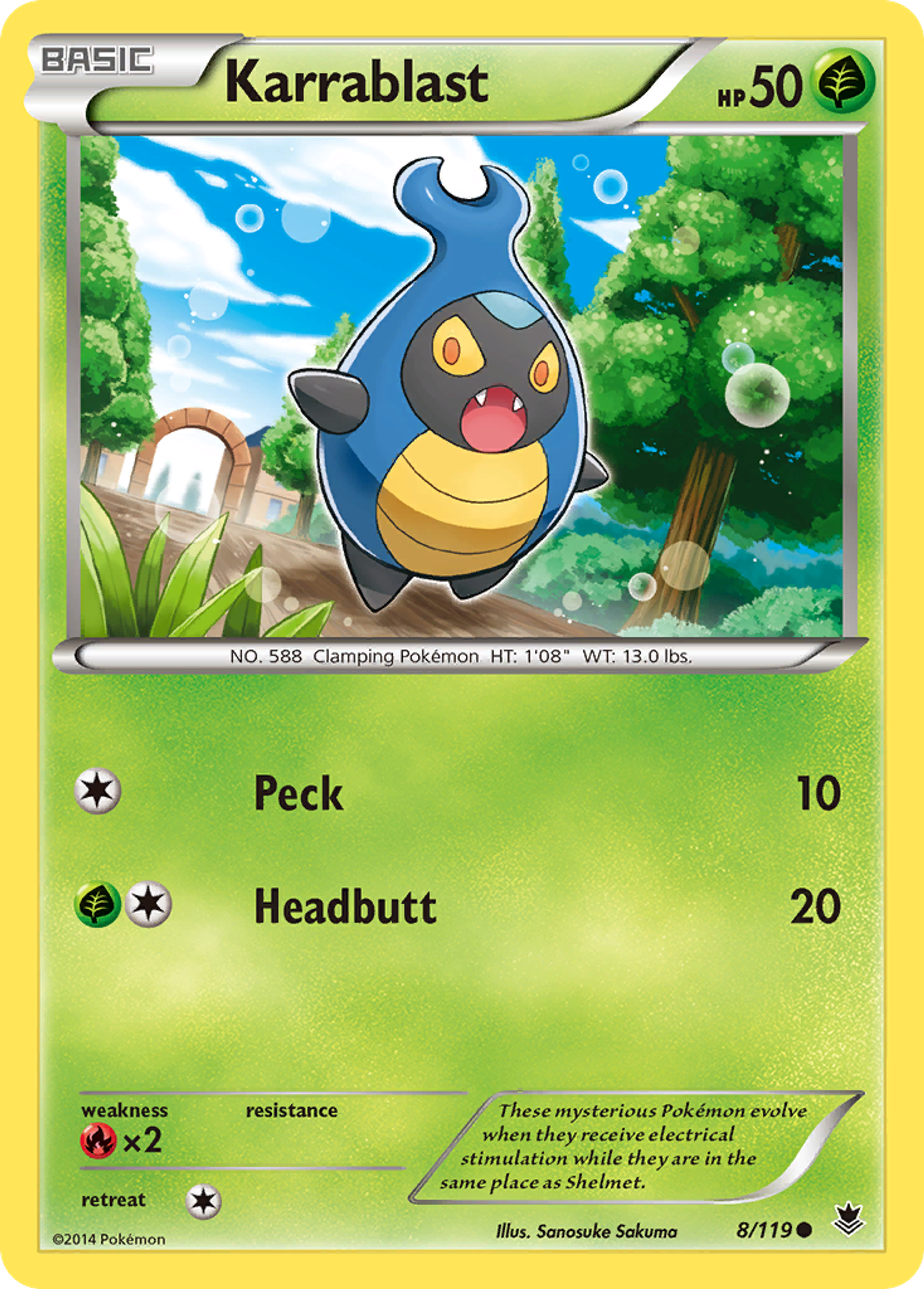 Karrablast — XY - Phantom Forces — Pokemon