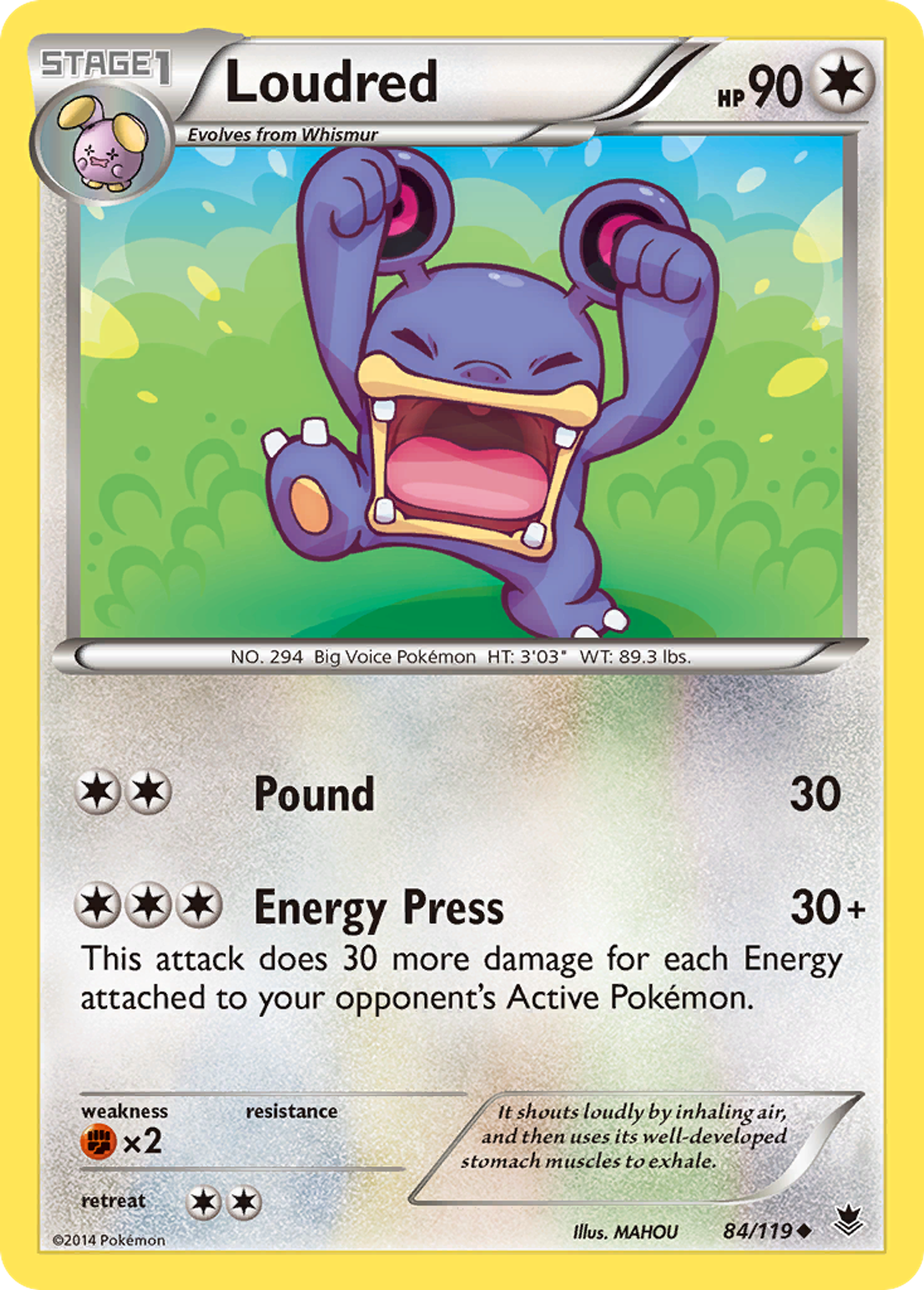 Loudred — XY - Phantom Forces — Pokemon