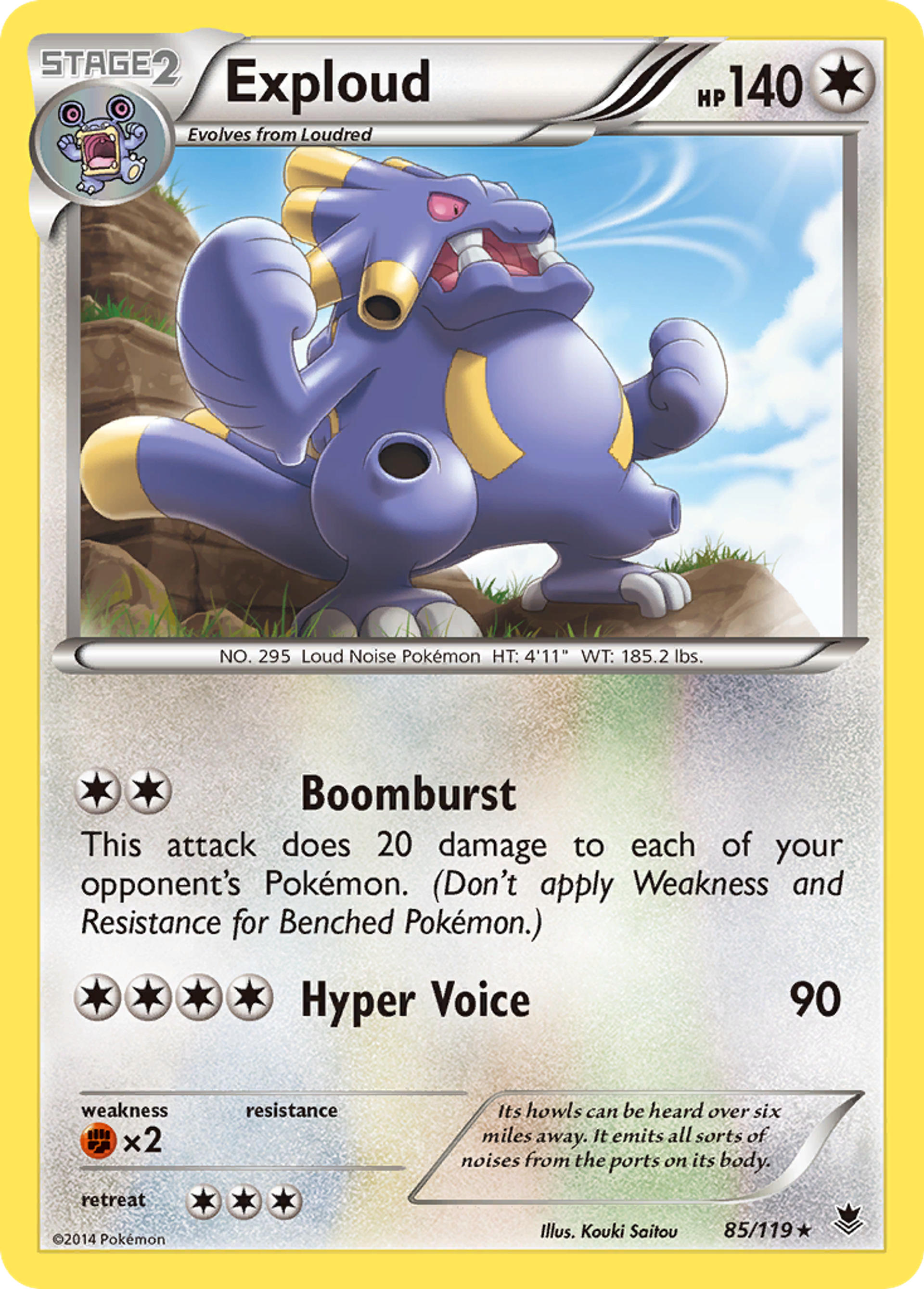 Exploud — XY - Phantom Forces — Pokemon