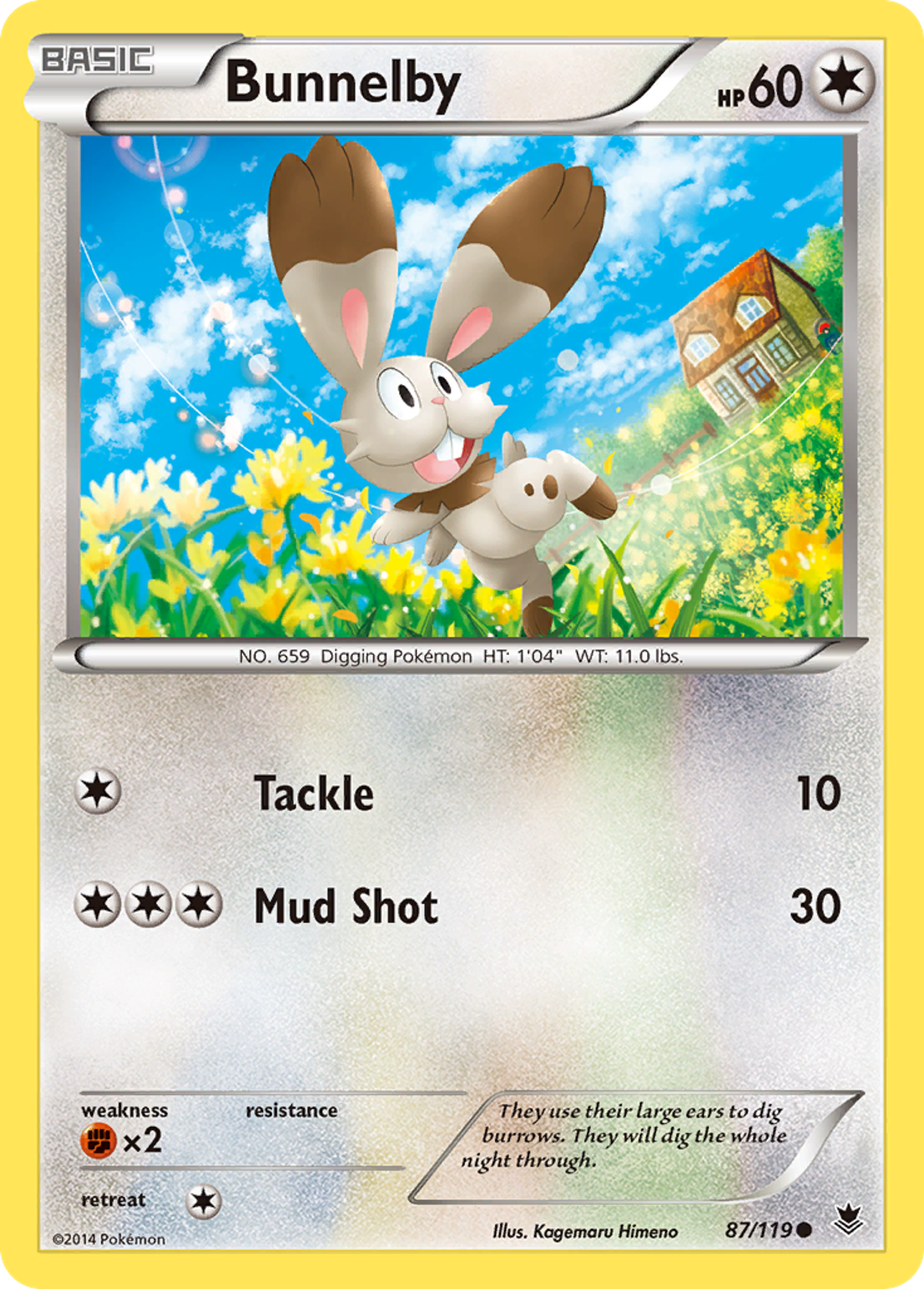 Bunnelby — XY - Phantom Forces — Pokemon