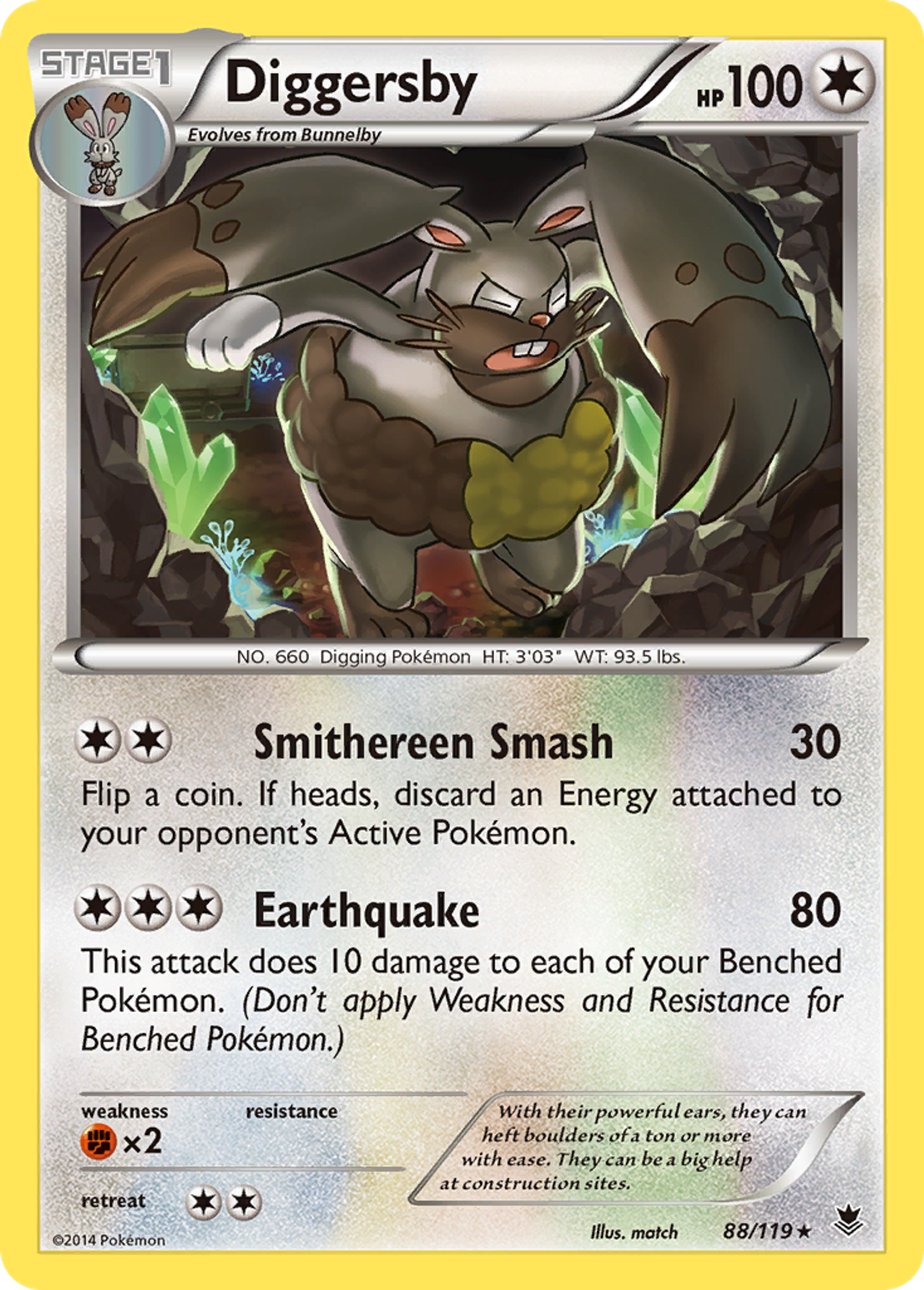 Diggersby — XY - Phantom Forces — Pokemon