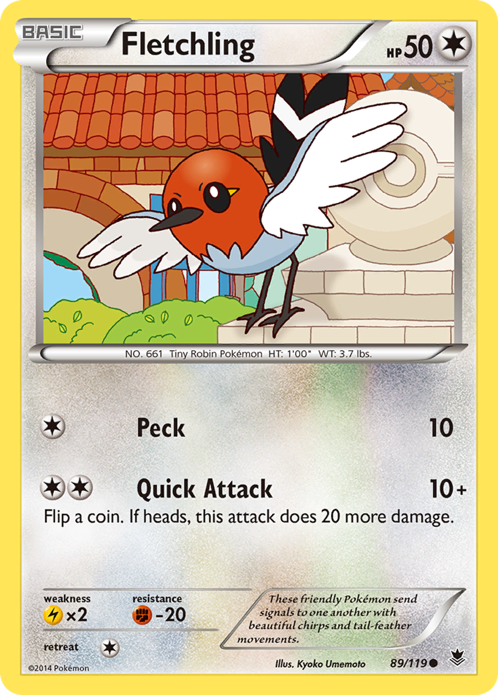 Fletchling — XY - Phantom Forces — Pokemon