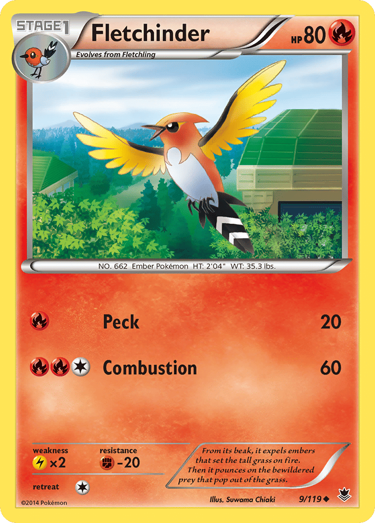 Fletchinder — XY - Phantom Forces — Pokemon