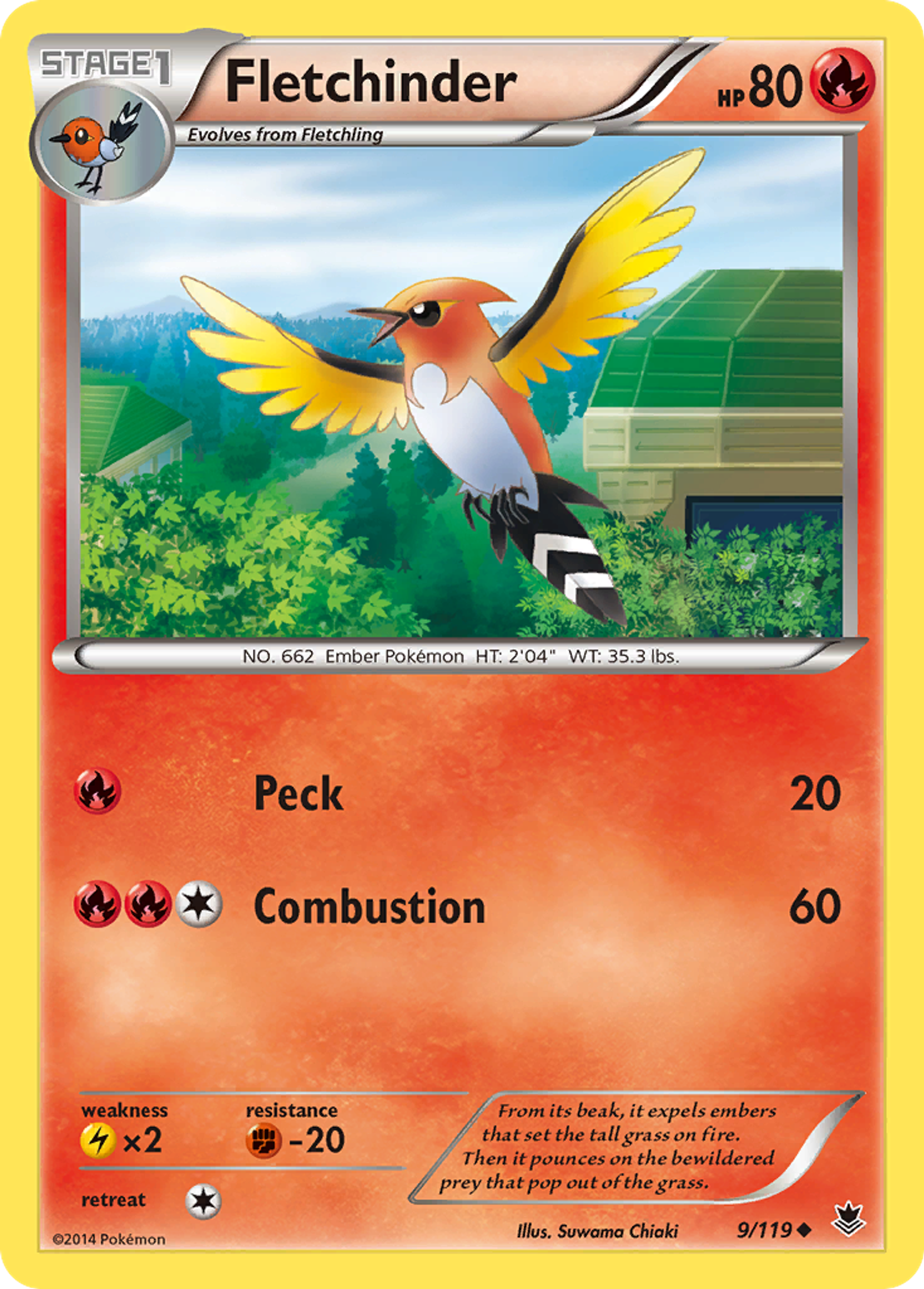 Fletchinder — XY - Phantom Forces — Pokemon