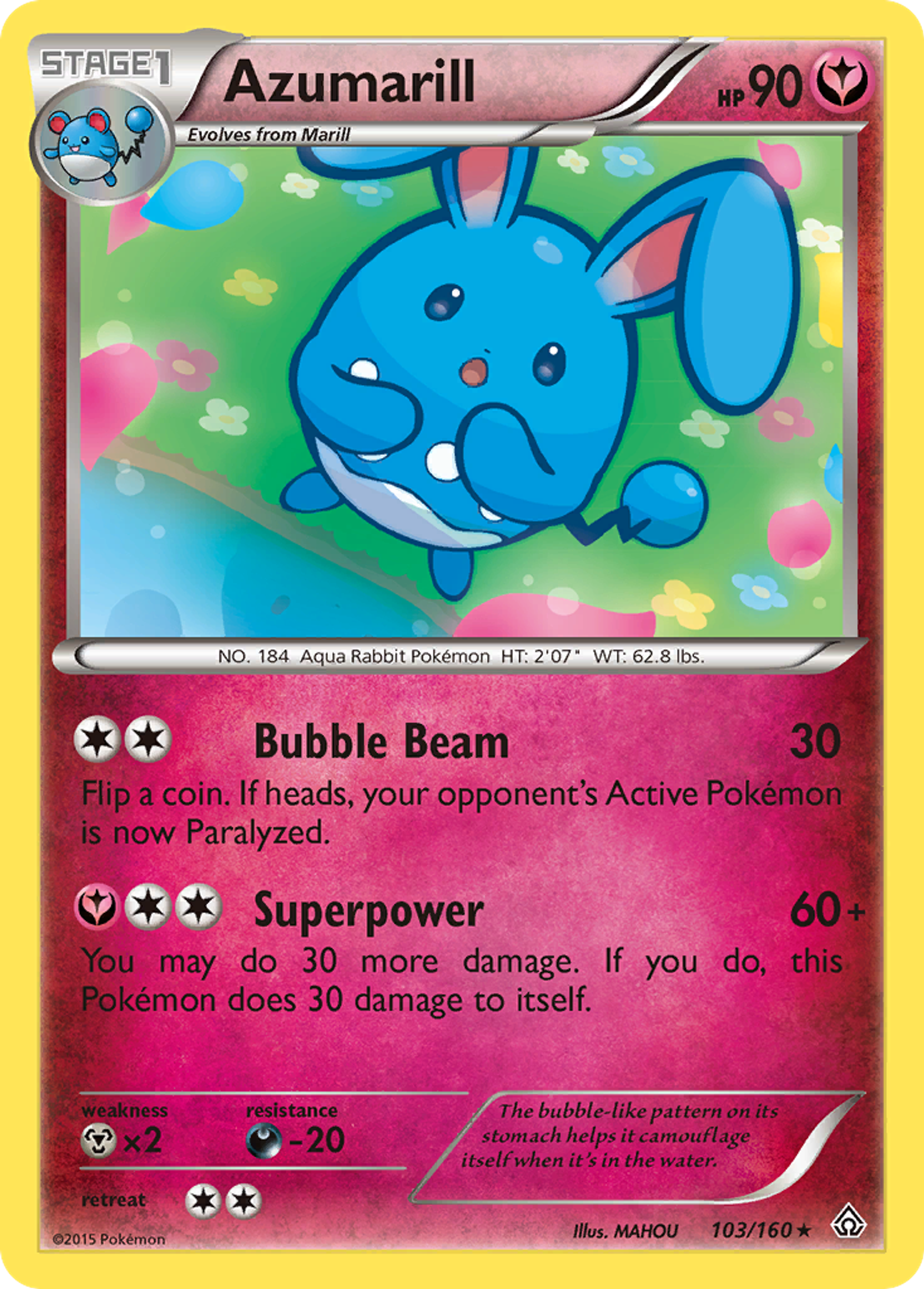 Azumarill — XY - Primal Clash — Pokemon