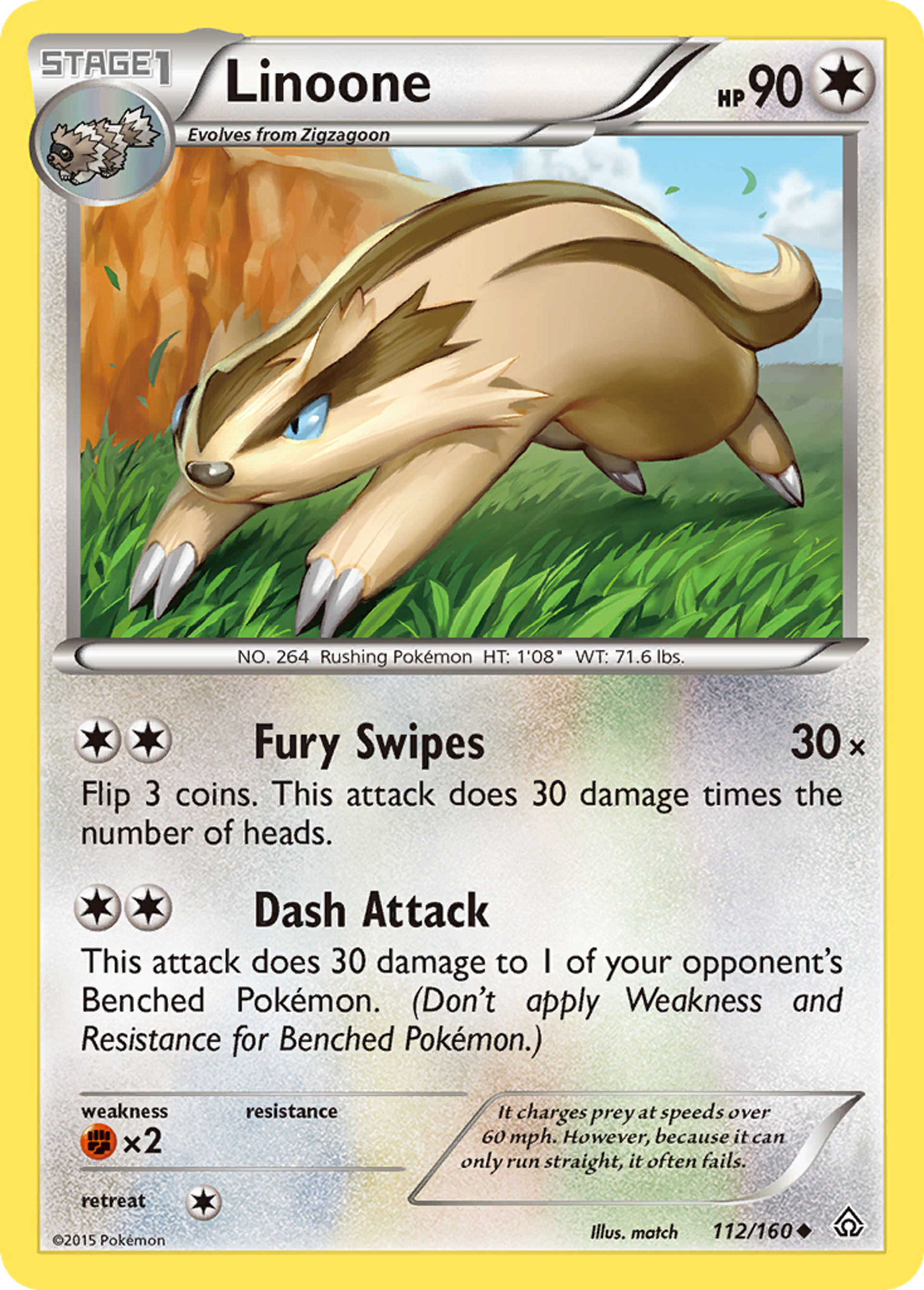 Linoone — XY - Primal Clash — Pokemon