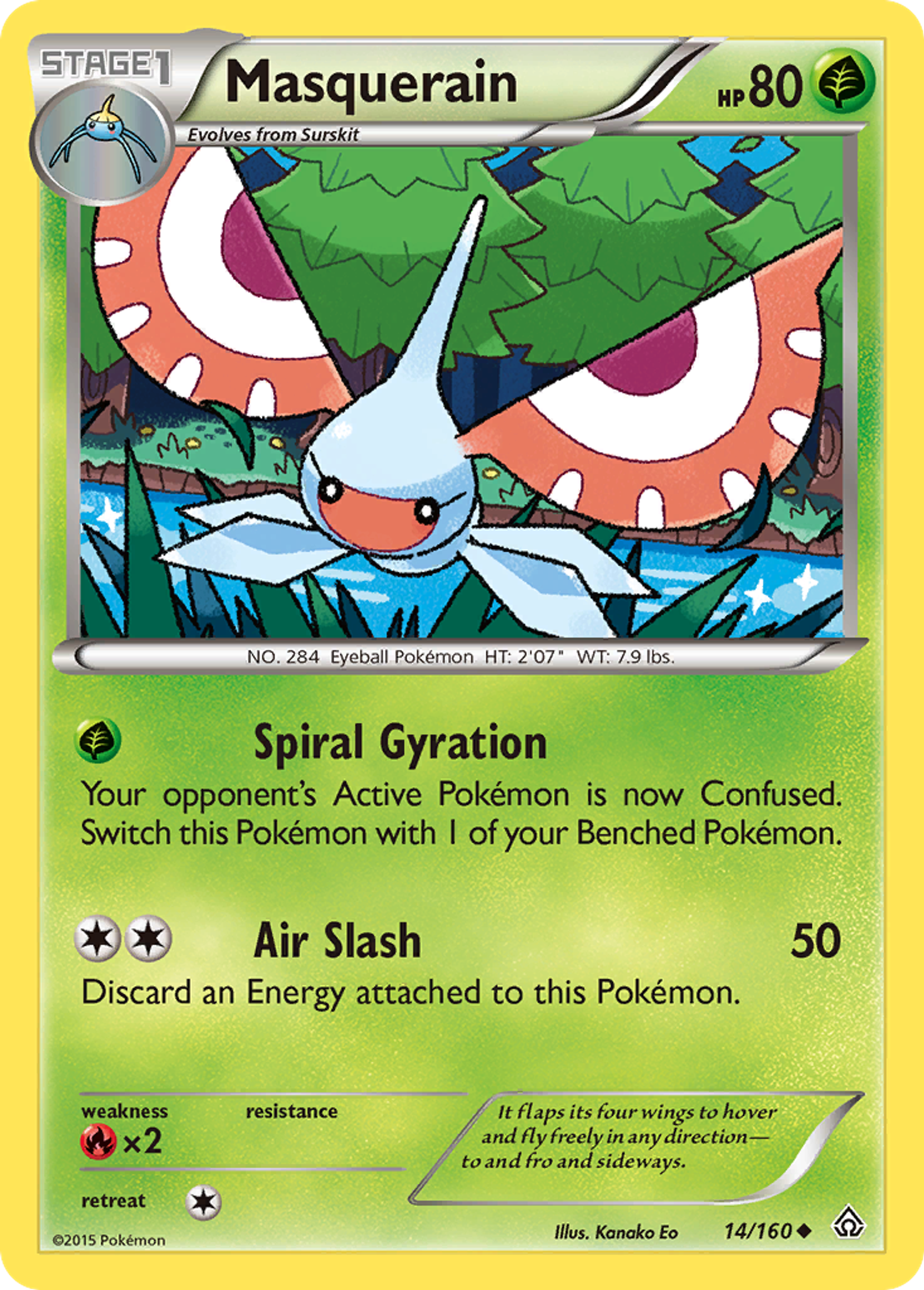 Masquerain — XY - Primal Clash — Pokemon