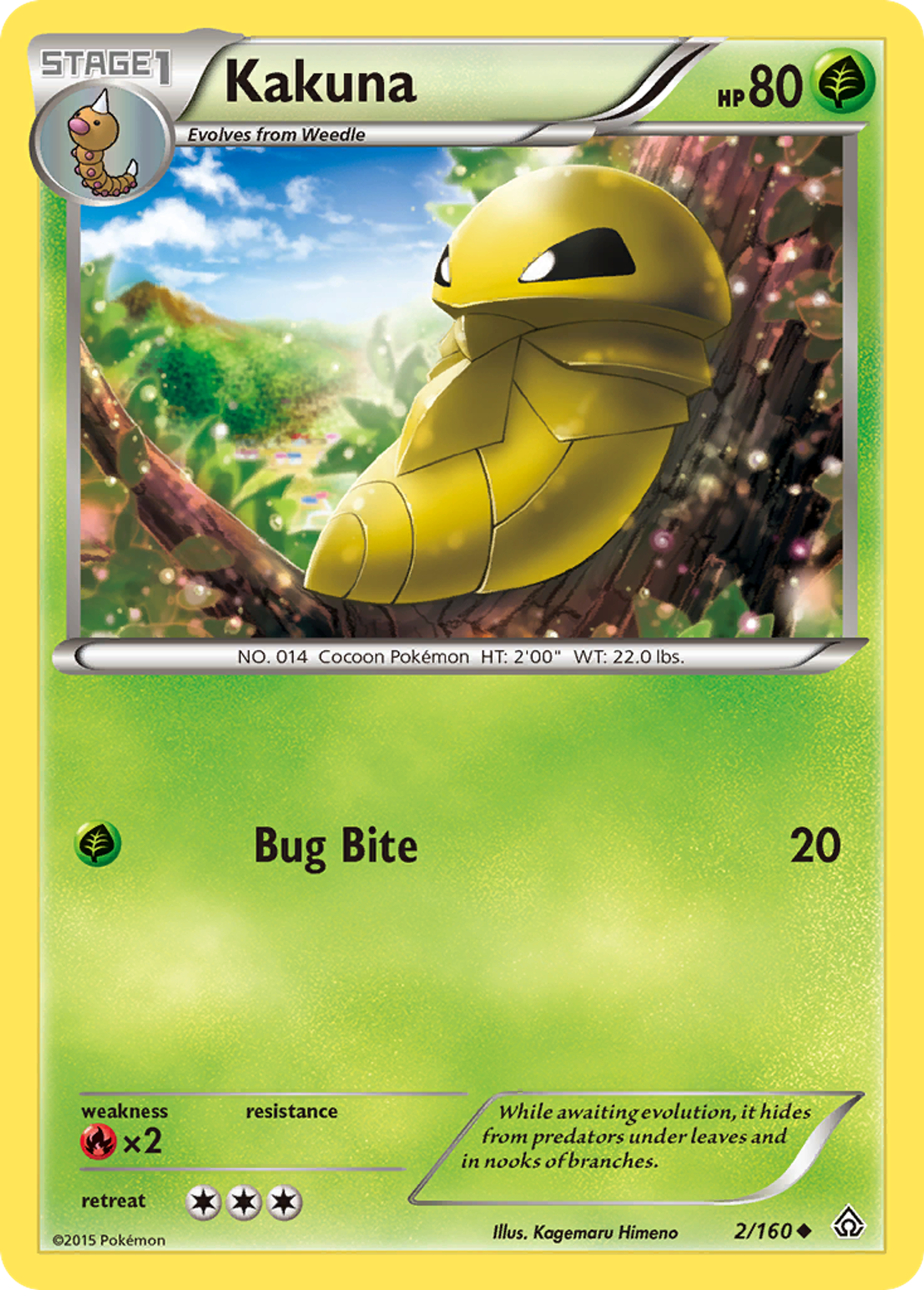 Kakuna — XY - Primal Clash — Pokemon