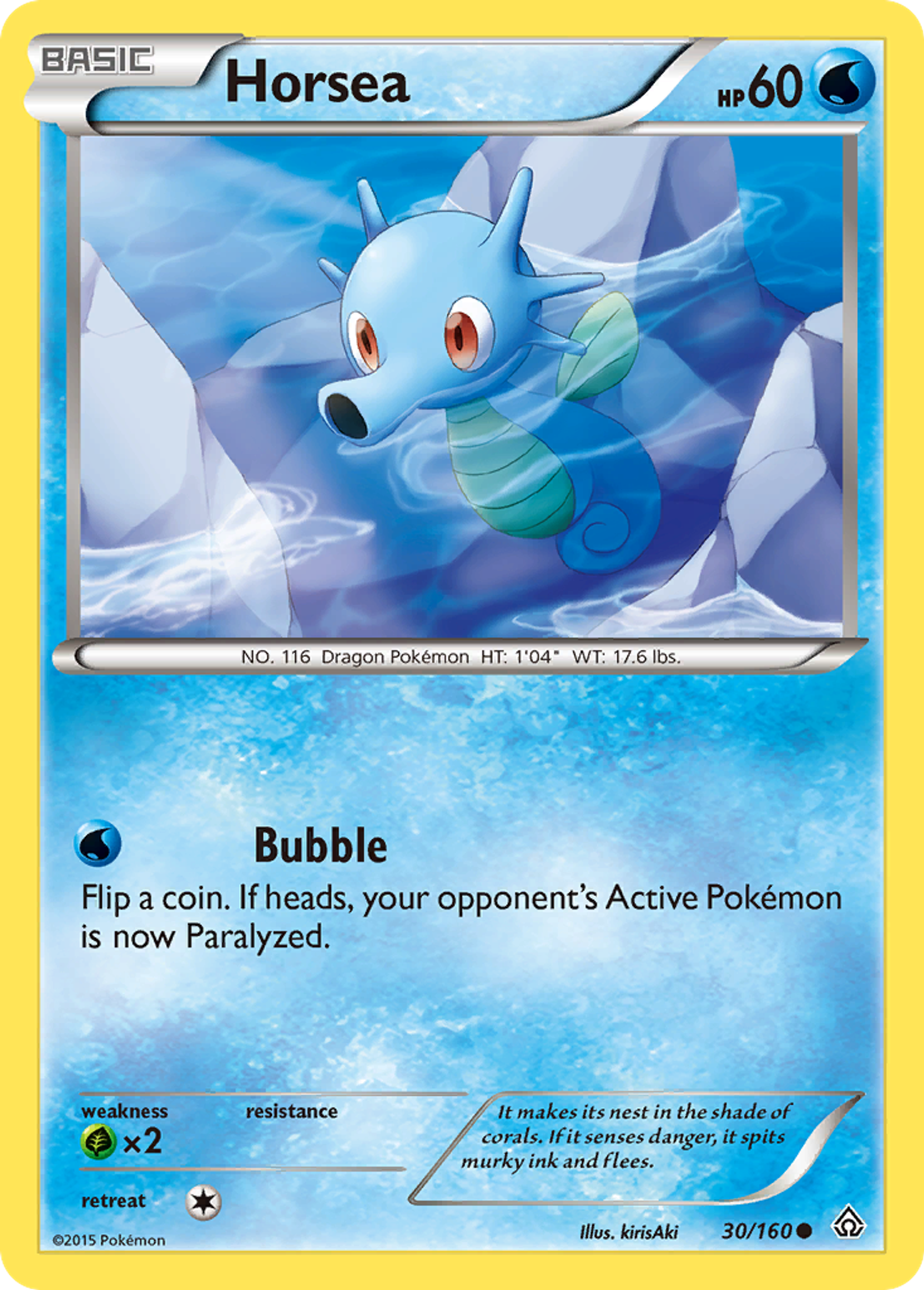 Horsea — XY - Primal Clash — Pokemon