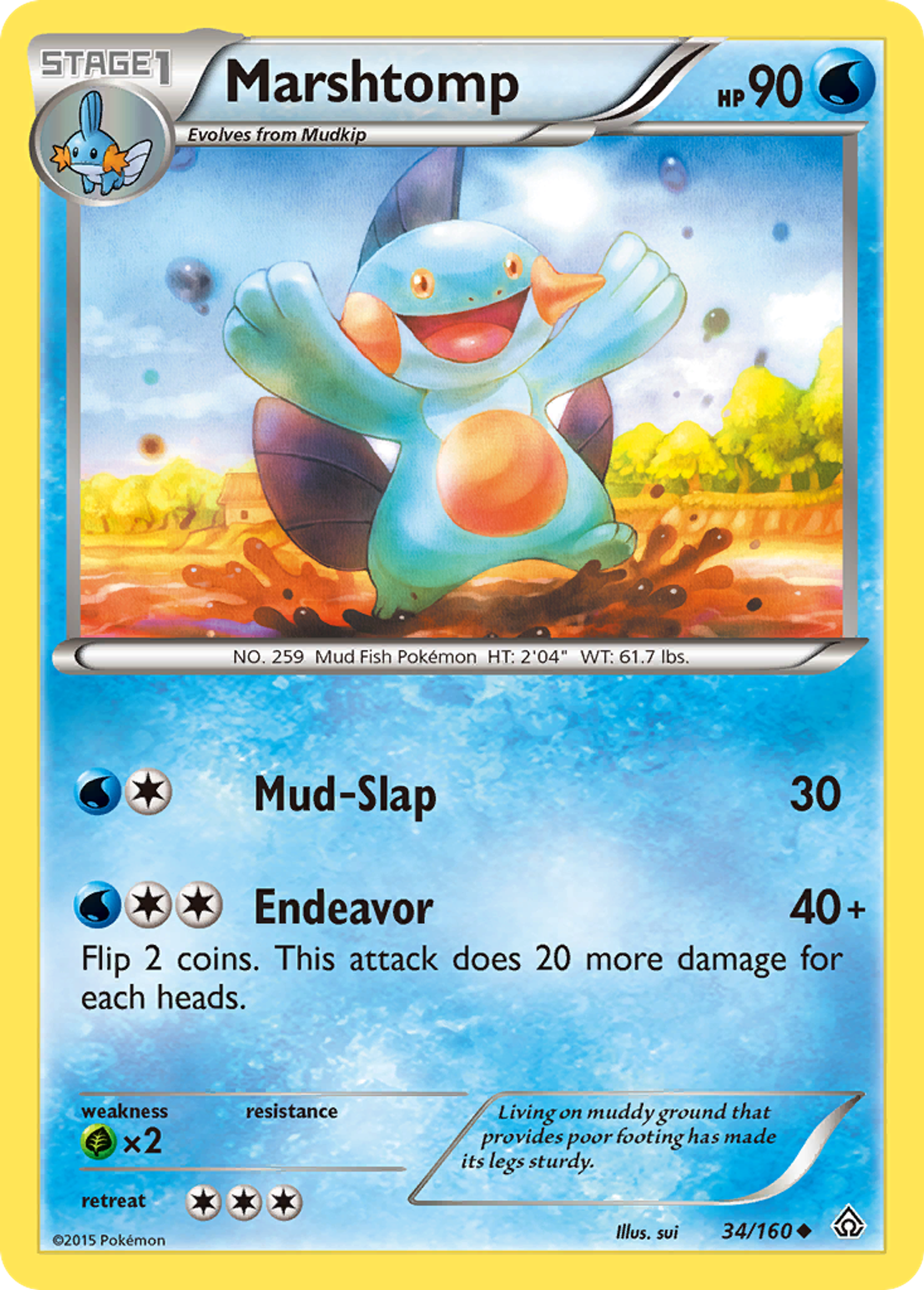 Marshtomp — XY - Primal Clash — Pokemon