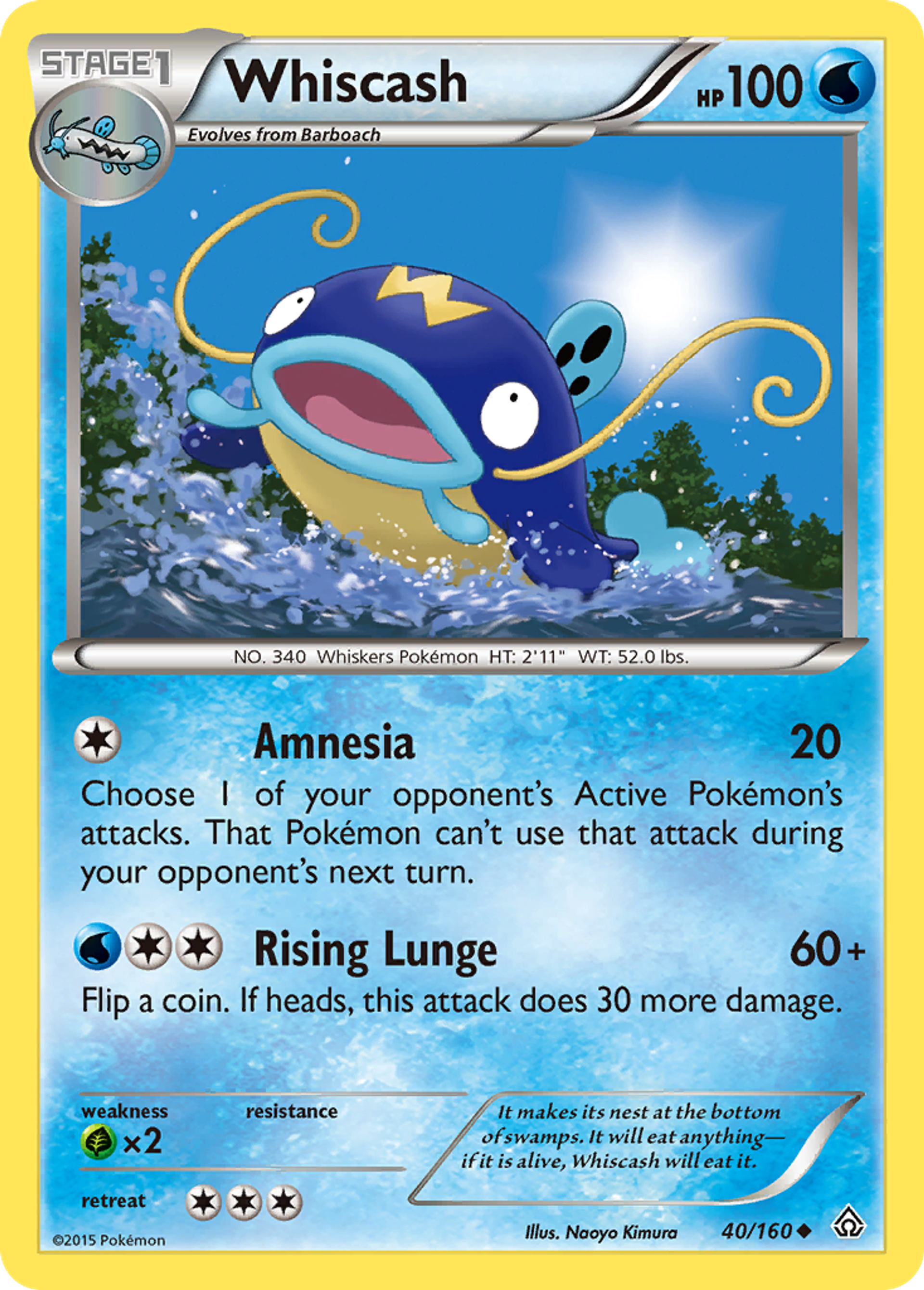 Whiscash — XY - Primal Clash — Pokemon