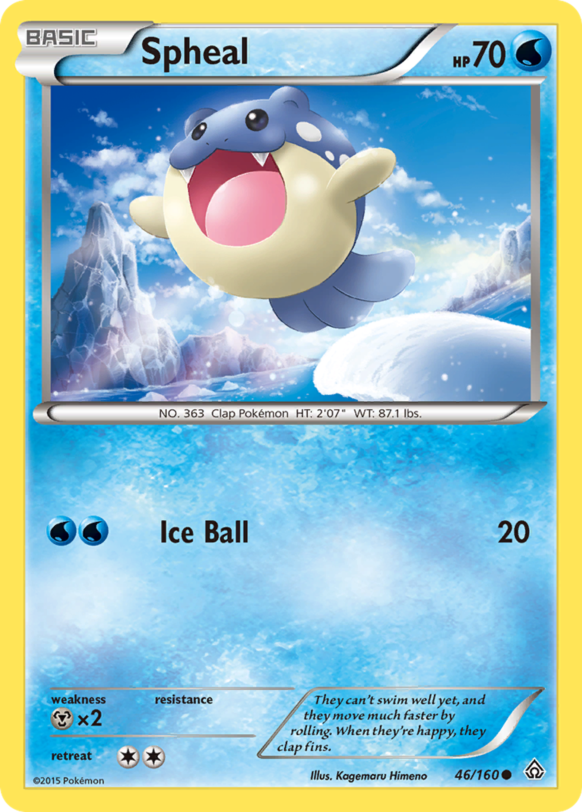 Spheal — XY - Primal Clash — Pokemon