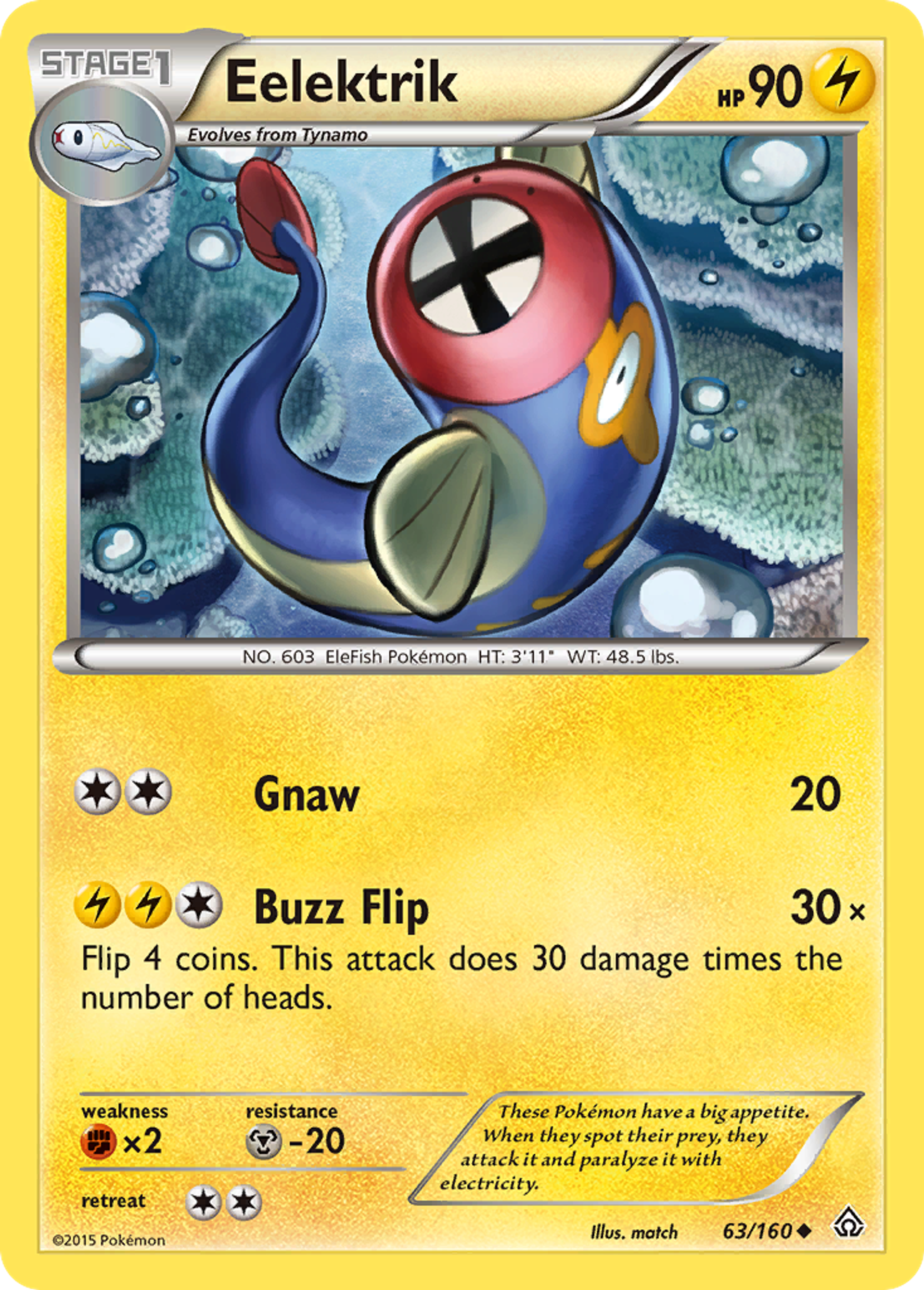 Eelektrik — XY - Primal Clash — Pokemon