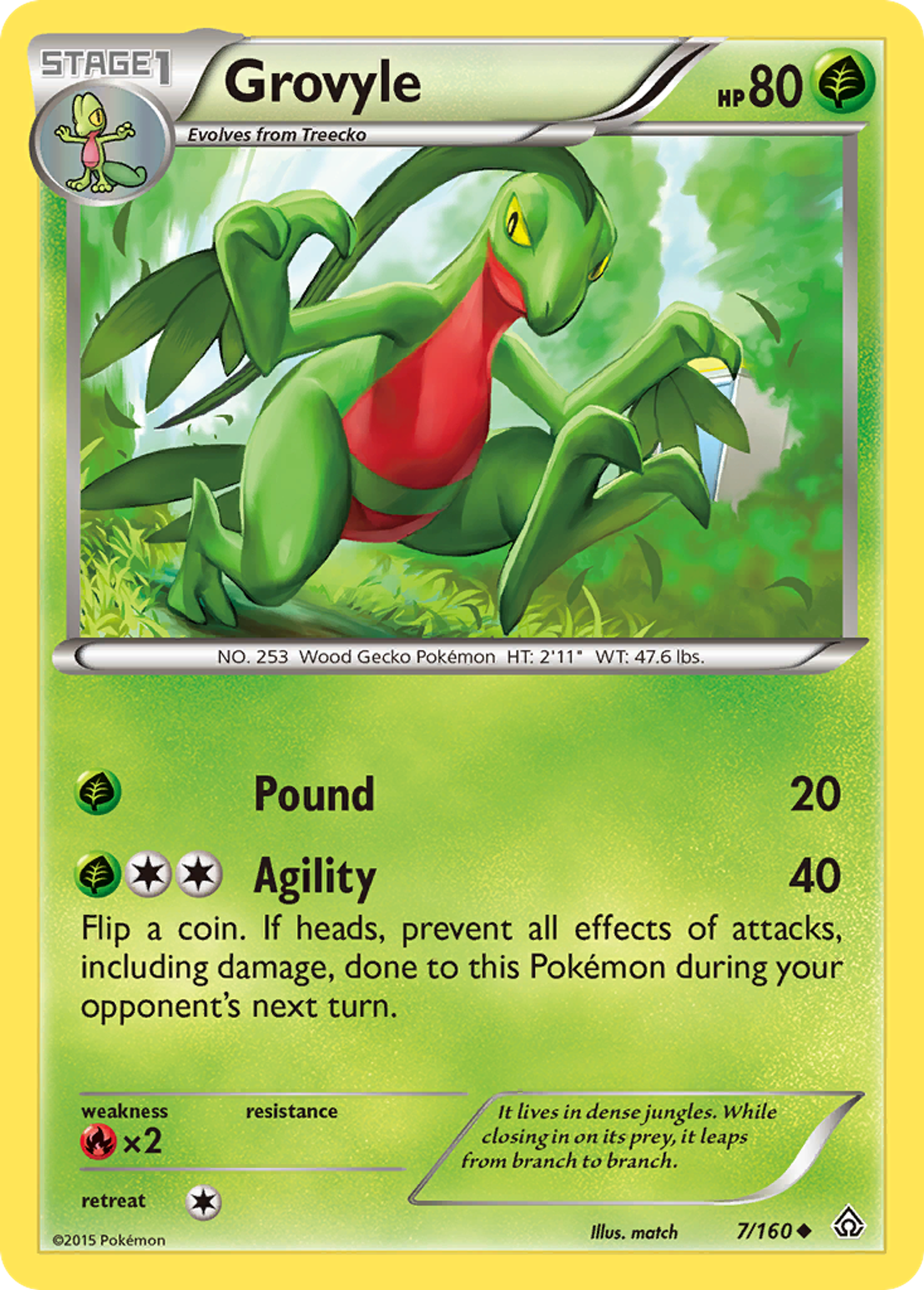 Grovyle — XY - Primal Clash — Pokemon
