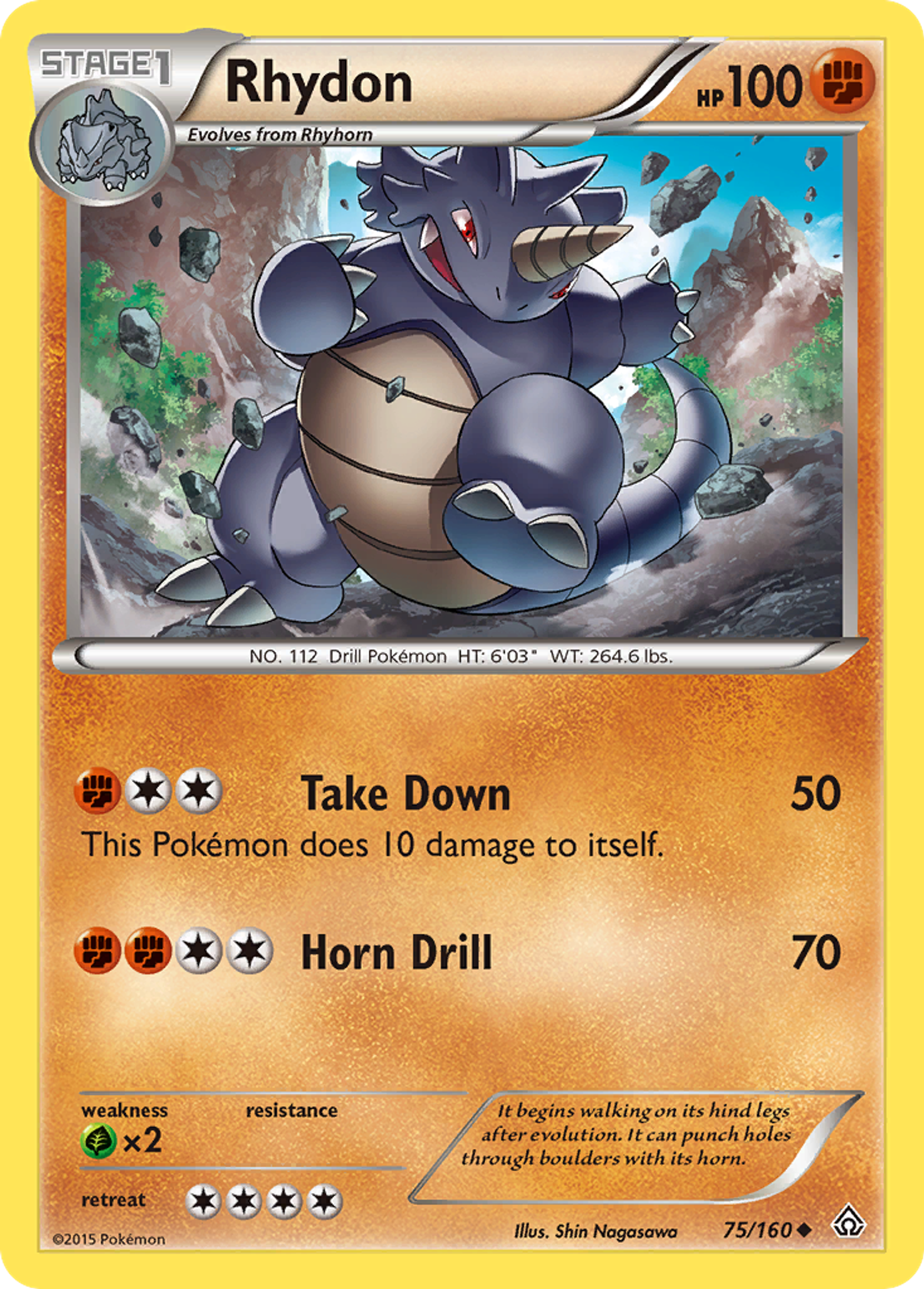 Rhydon — XY - Primal Clash — Pokemon