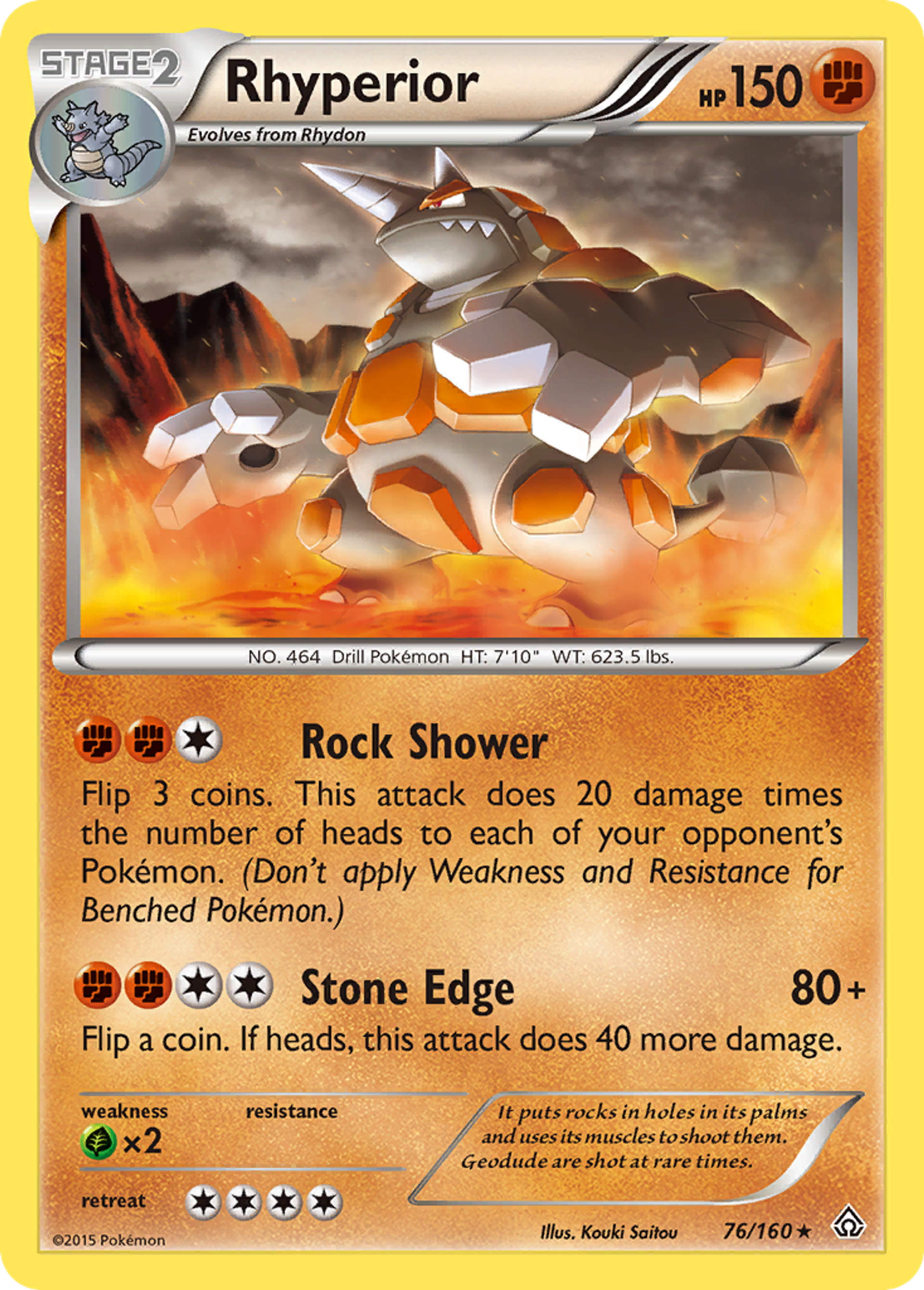 Rhyperior — XY - Primal Clash — Pokemon
