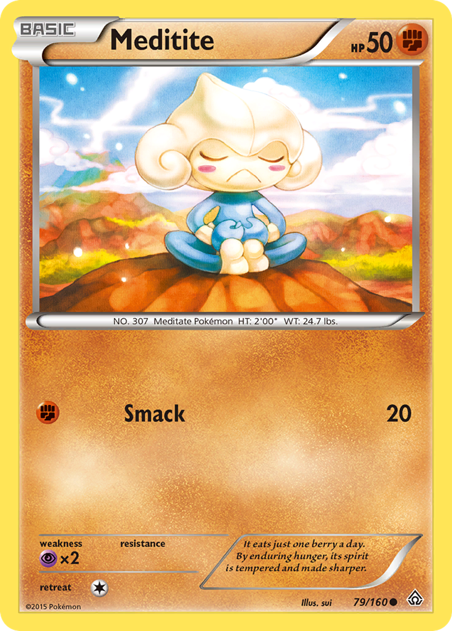 Meditite — XY - Primal Clash — Pokemon
