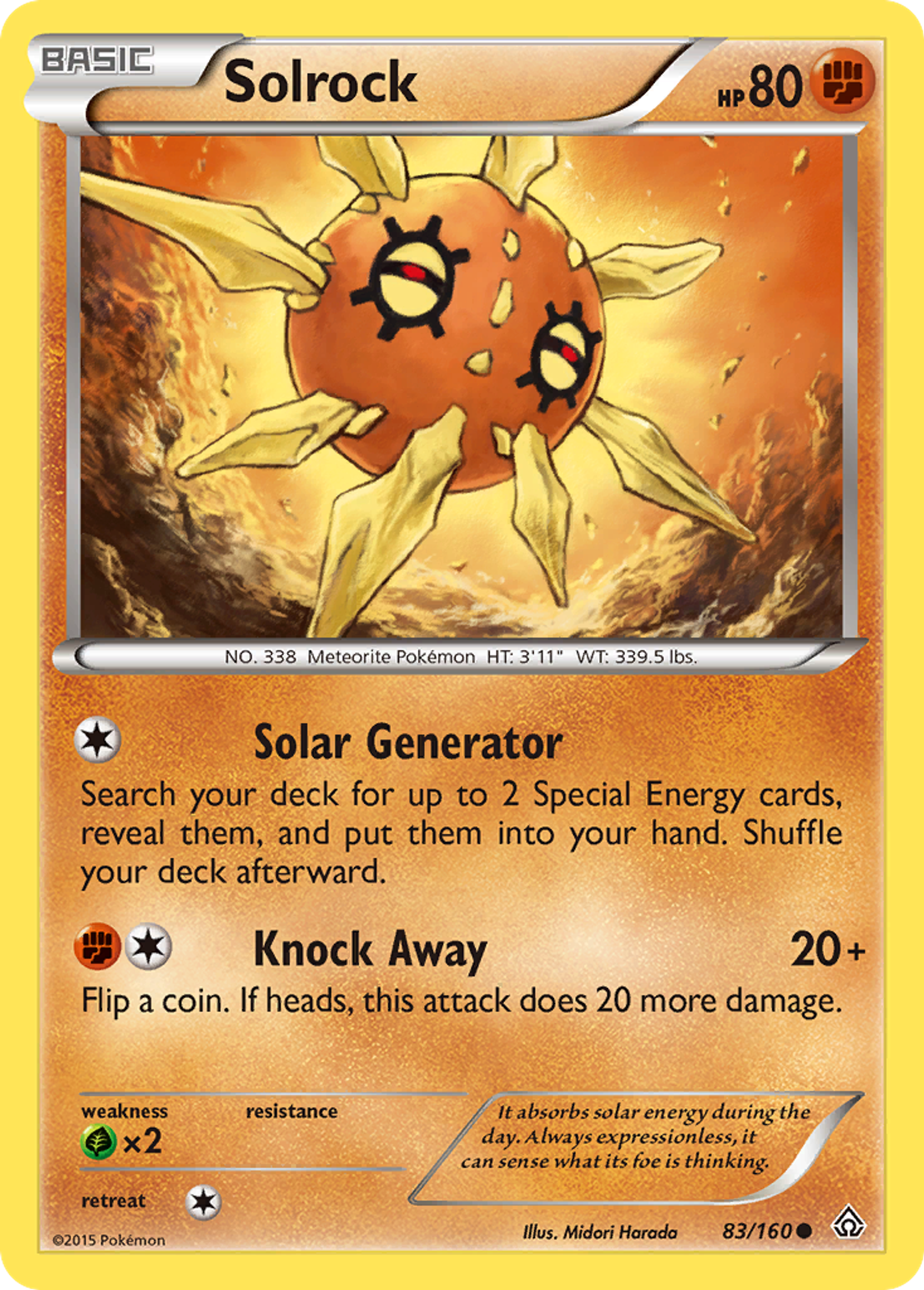 Solrock — XY - Primal Clash — Pokemon