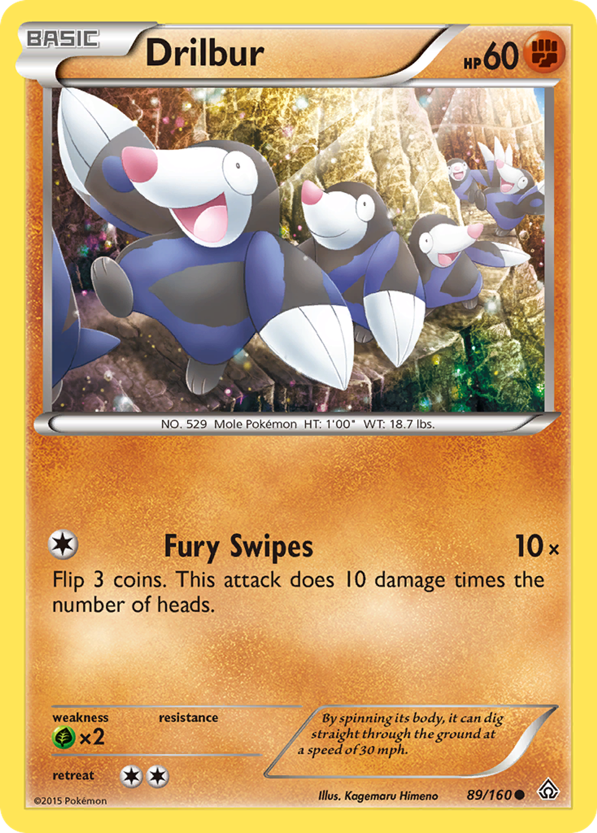 Drilbur — XY - Primal Clash — Pokemon