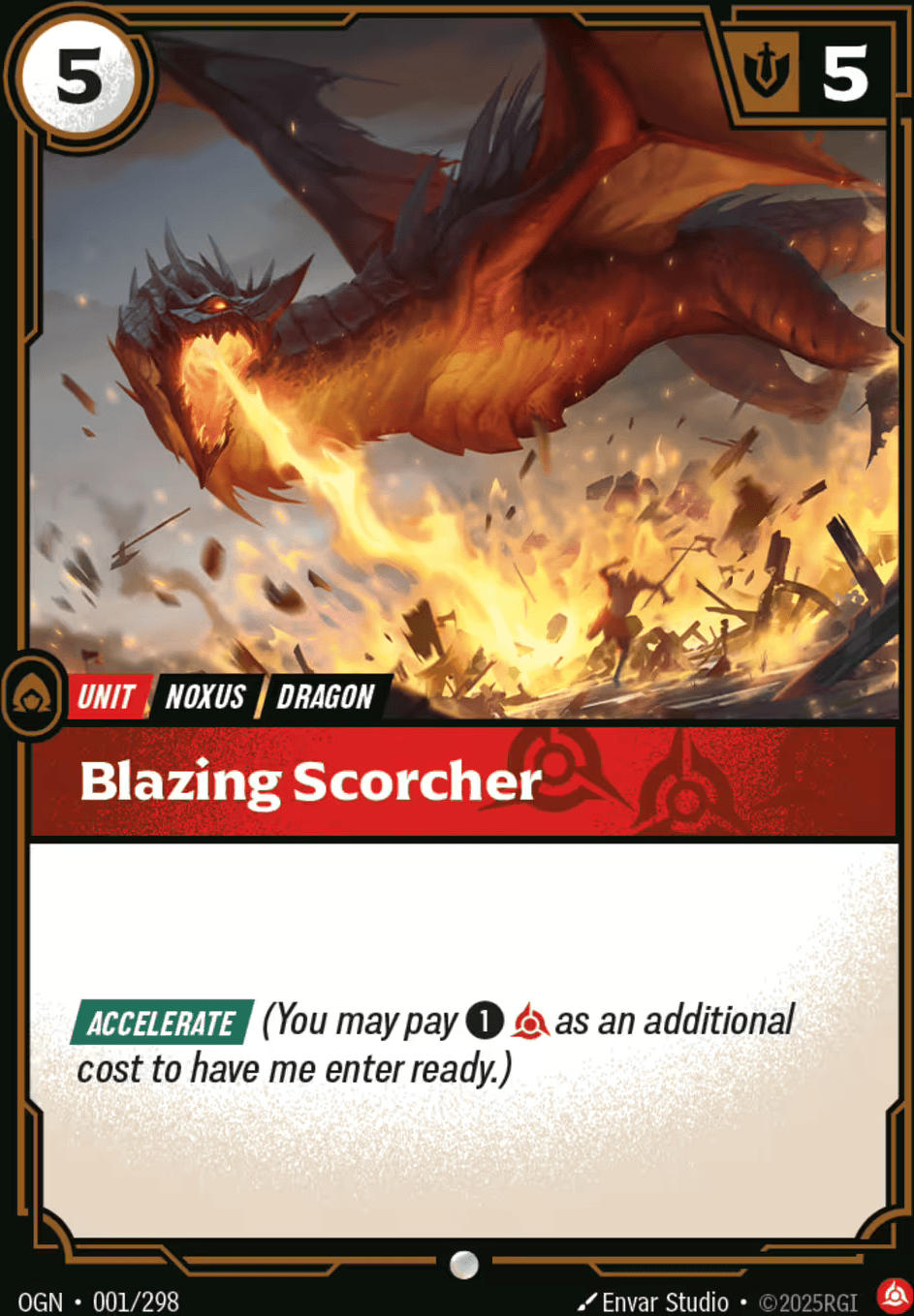 Blazing Scorcher — Origins - Main Set — Riftbound: League of Legends TCG