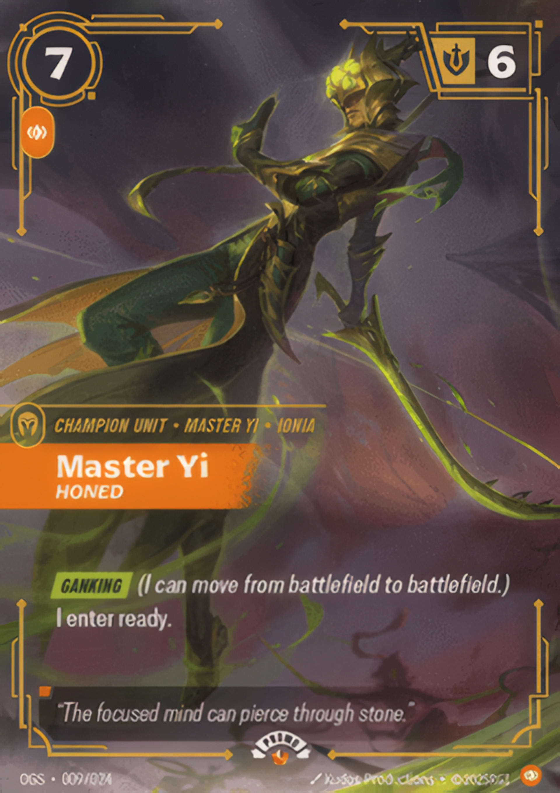 Master Yi - Honed — Spiritforged - Promo Cards — Riftbound: League of Legends TCG