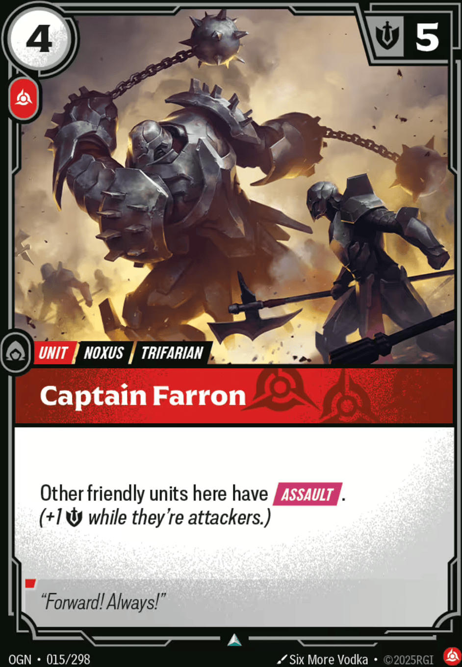 Captain Farron — Origins - Main Set — Riftbound: League of Legends TCG