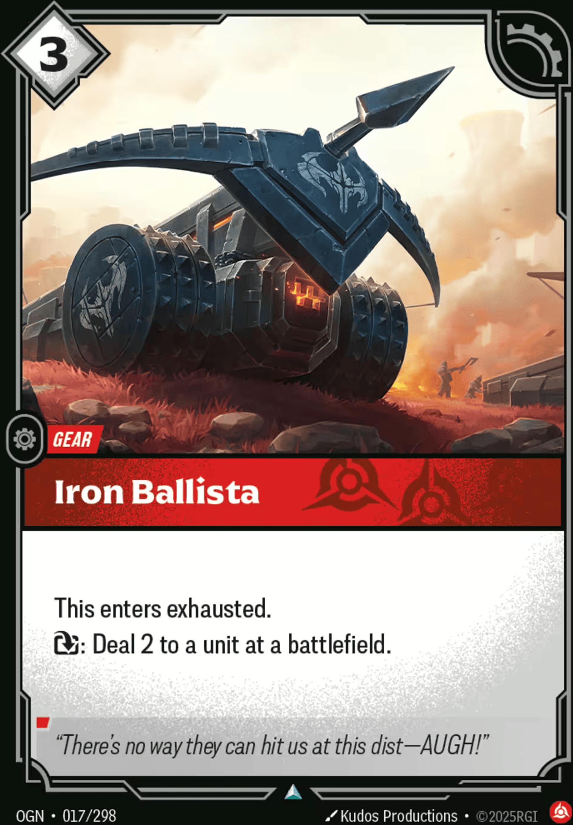 Iron Ballista — Origins - Main Set — Riftbound: League of Legends TCG