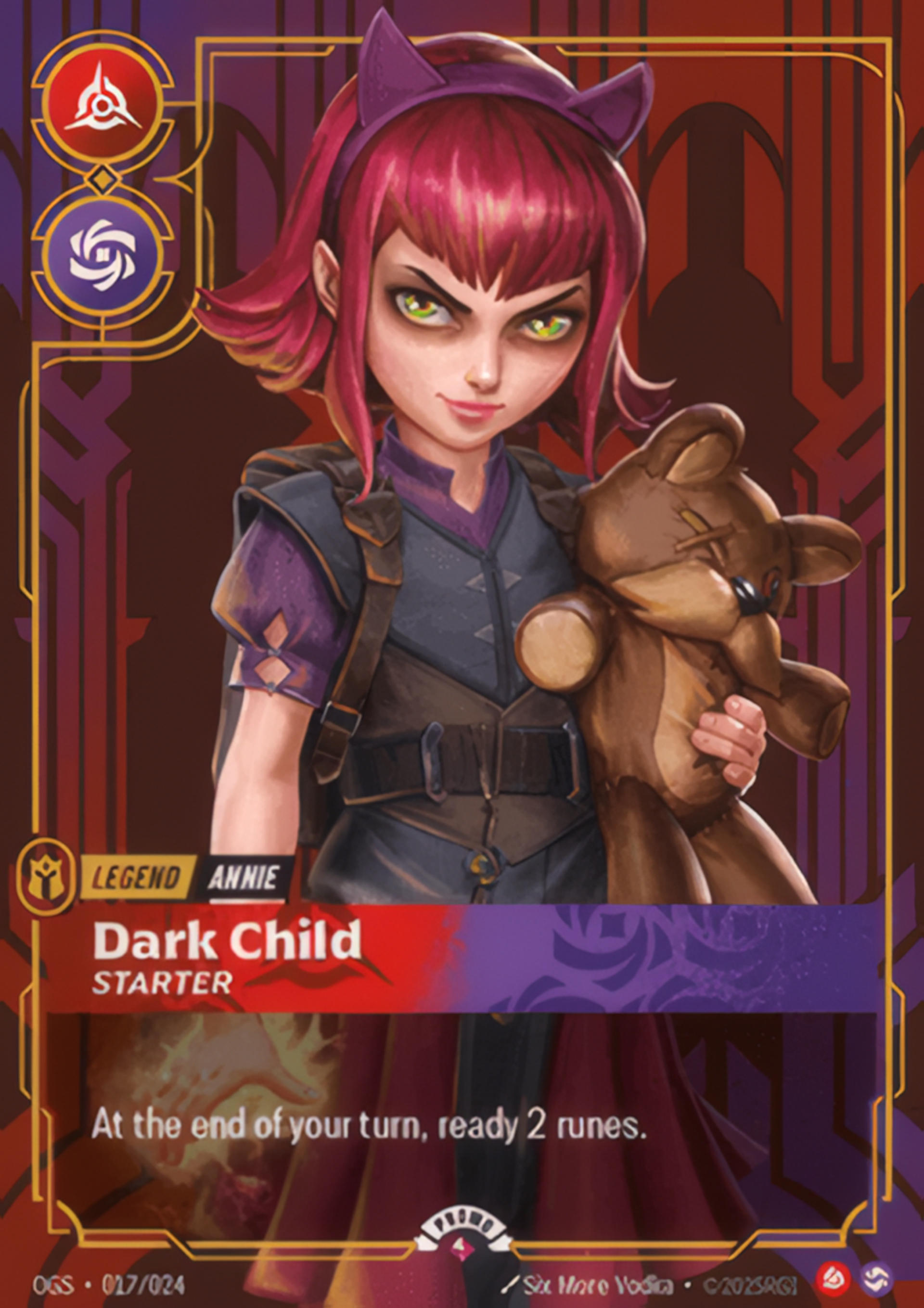 Annie - Dark Child — Spiritforged - Promo Cards — Riftbound: League of Legends TCG