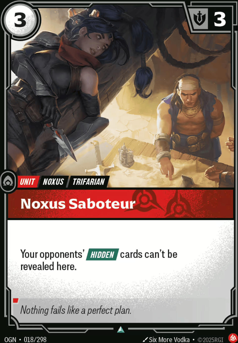 Noxus Saboteur — Origins - Main Set — Riftbound: League of Legends TCG