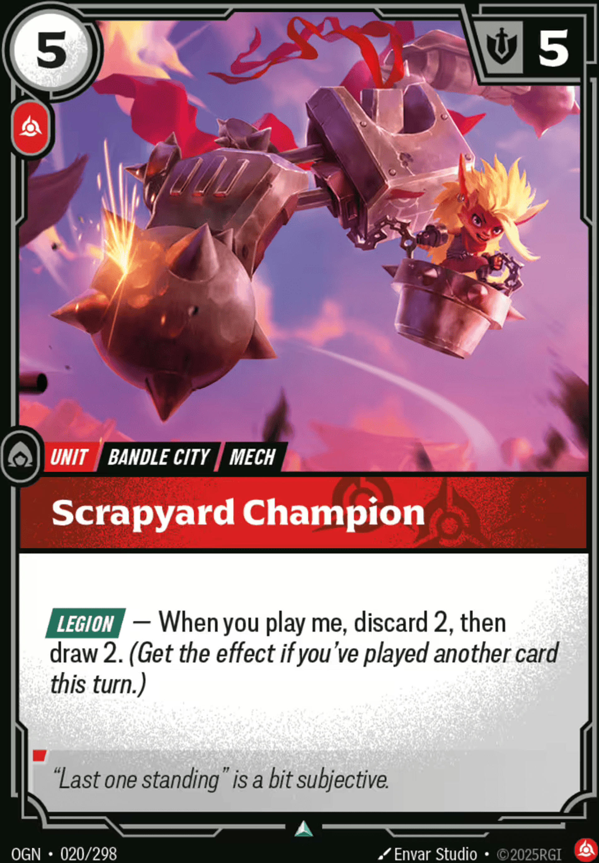 Scrapyard Champion — Origins - Main Set — Riftbound: League of Legends TCG