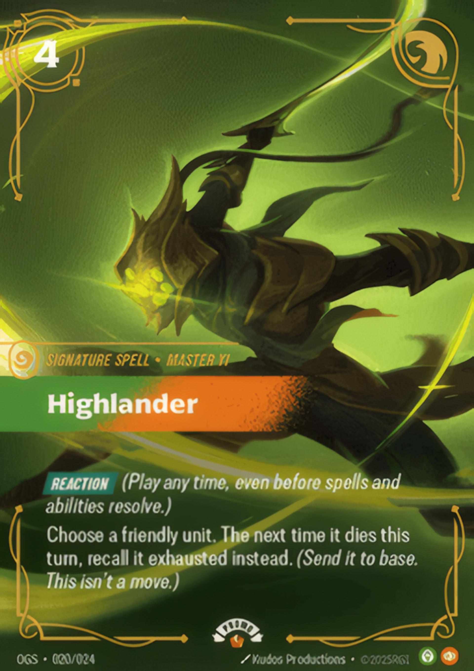 Highlander — Spiritforged - Promo Cards — Riftbound: League of Legends TCG