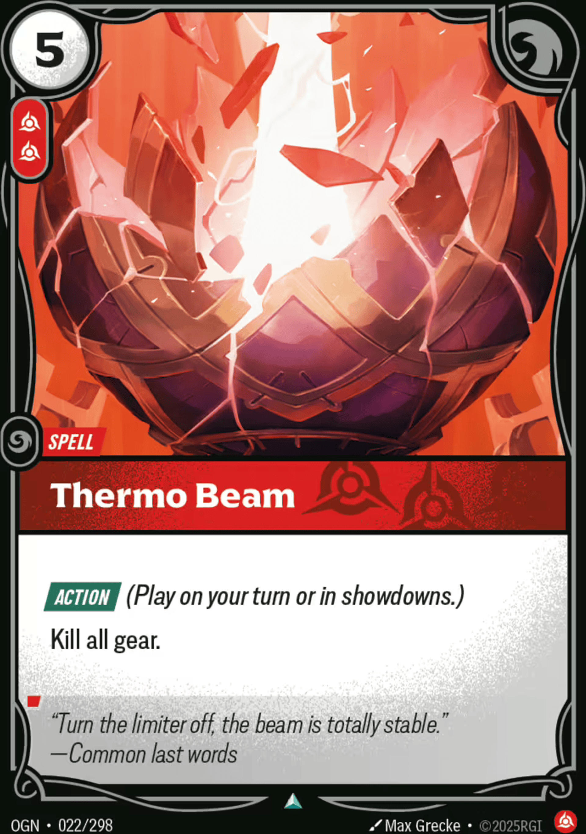 Thermo Beam — Origins - Main Set — Riftbound: League of Legends TCG