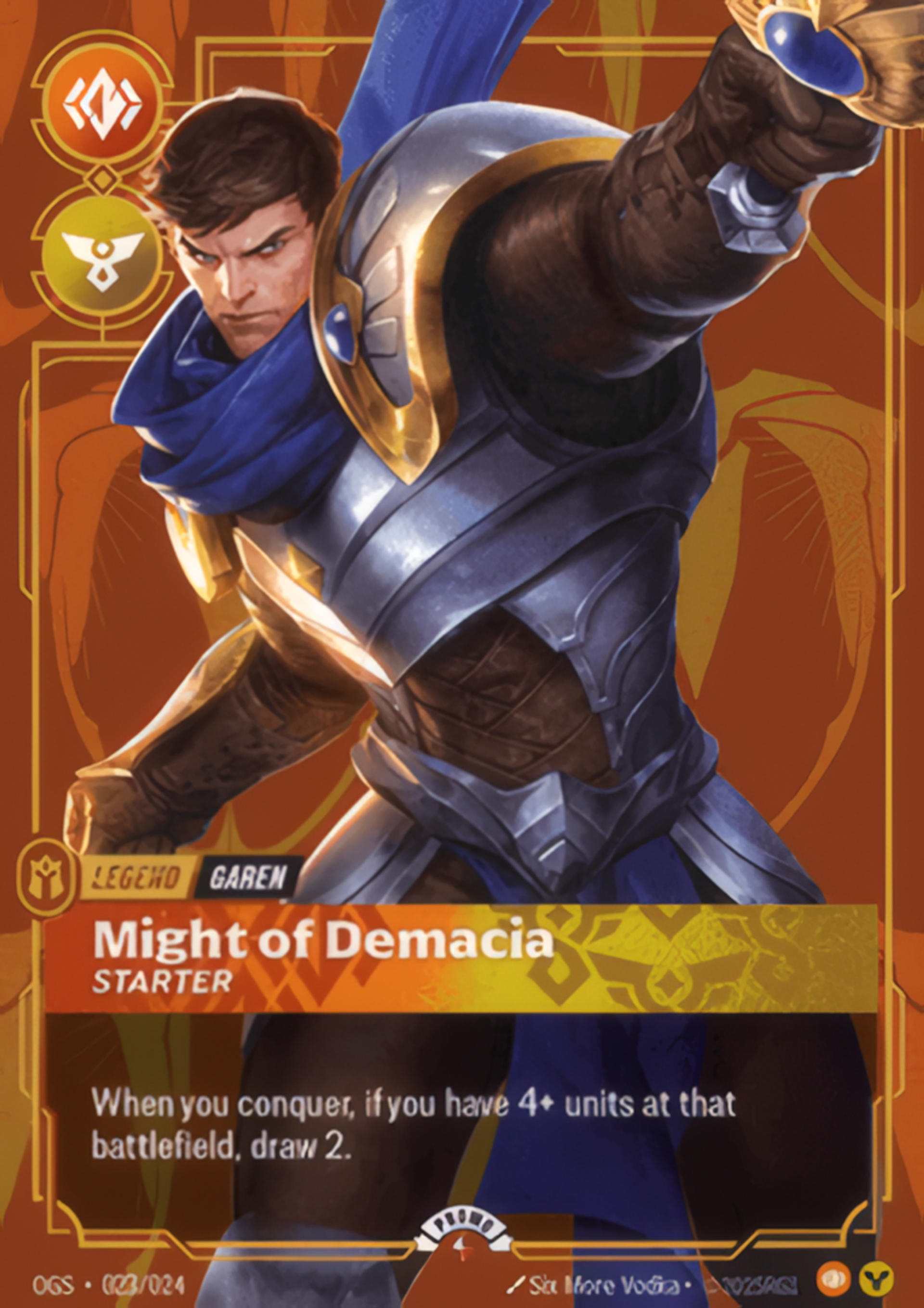 Garen - Might of Demacia — Spiritforged - Promo Cards — Riftbound: League of Legends TCG