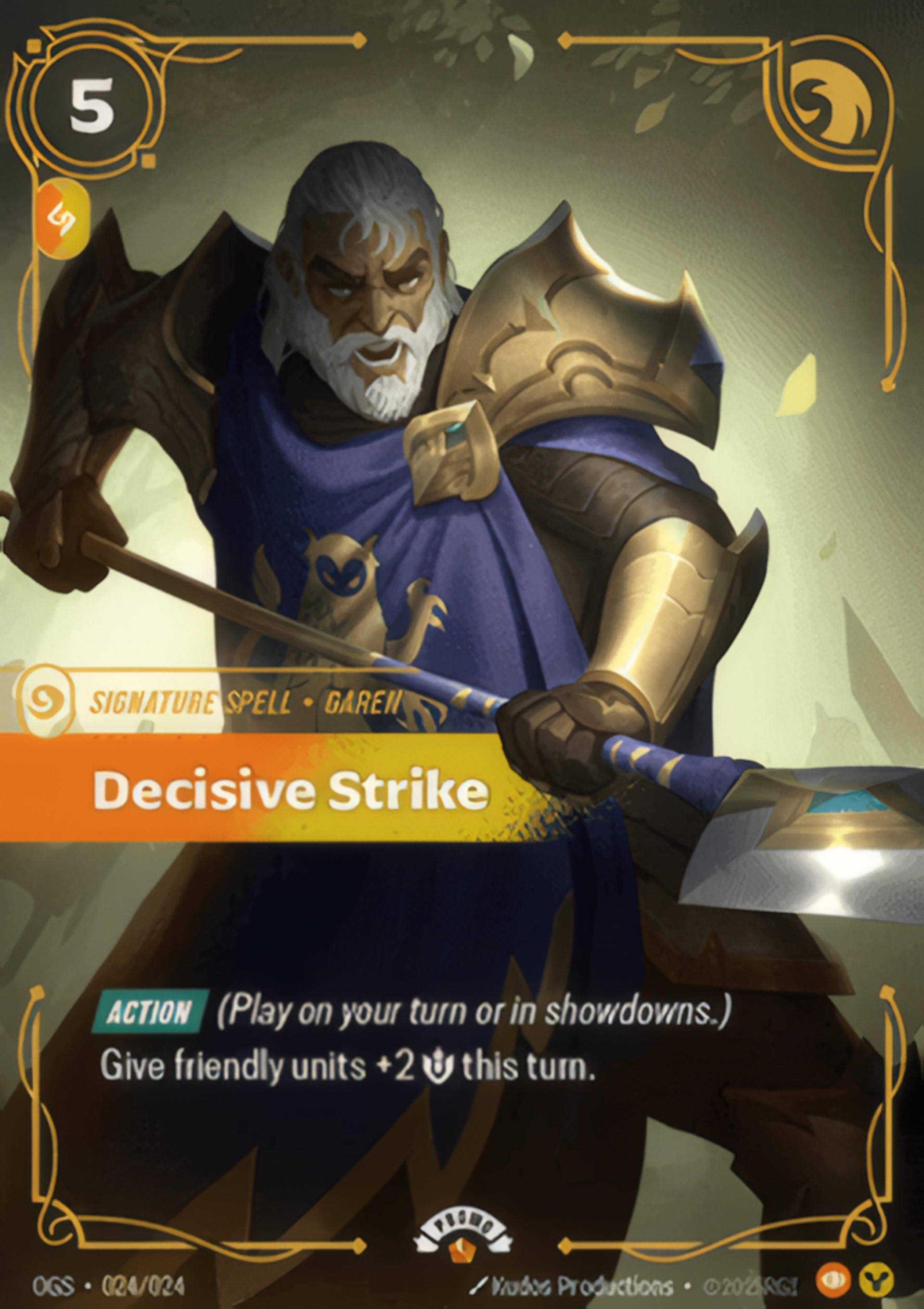 Decisive Strike — Spiritforged - Promo Cards — Riftbound