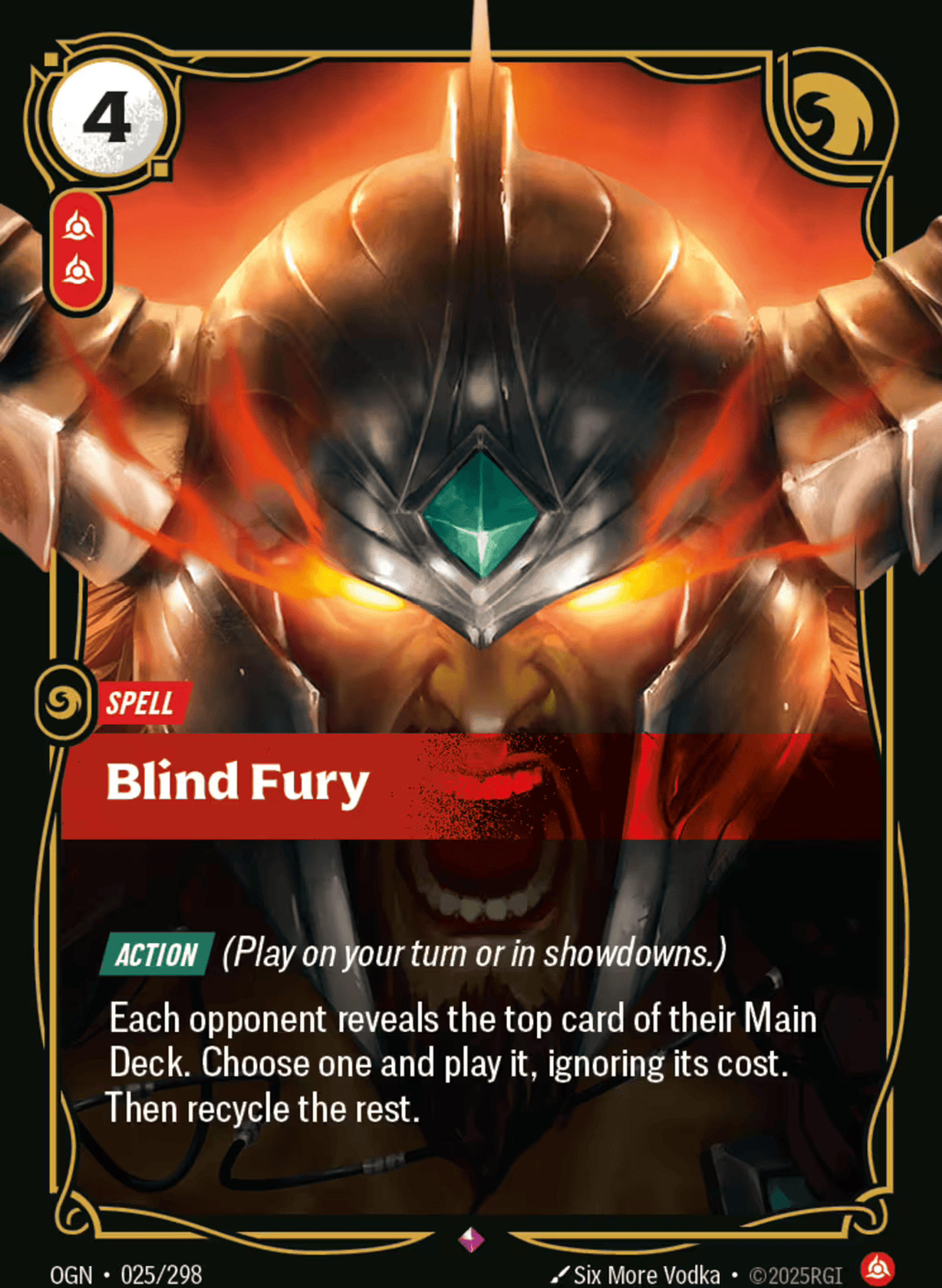 Blind Fury — Origins - Main Set — Riftbound: League of Legends TCG