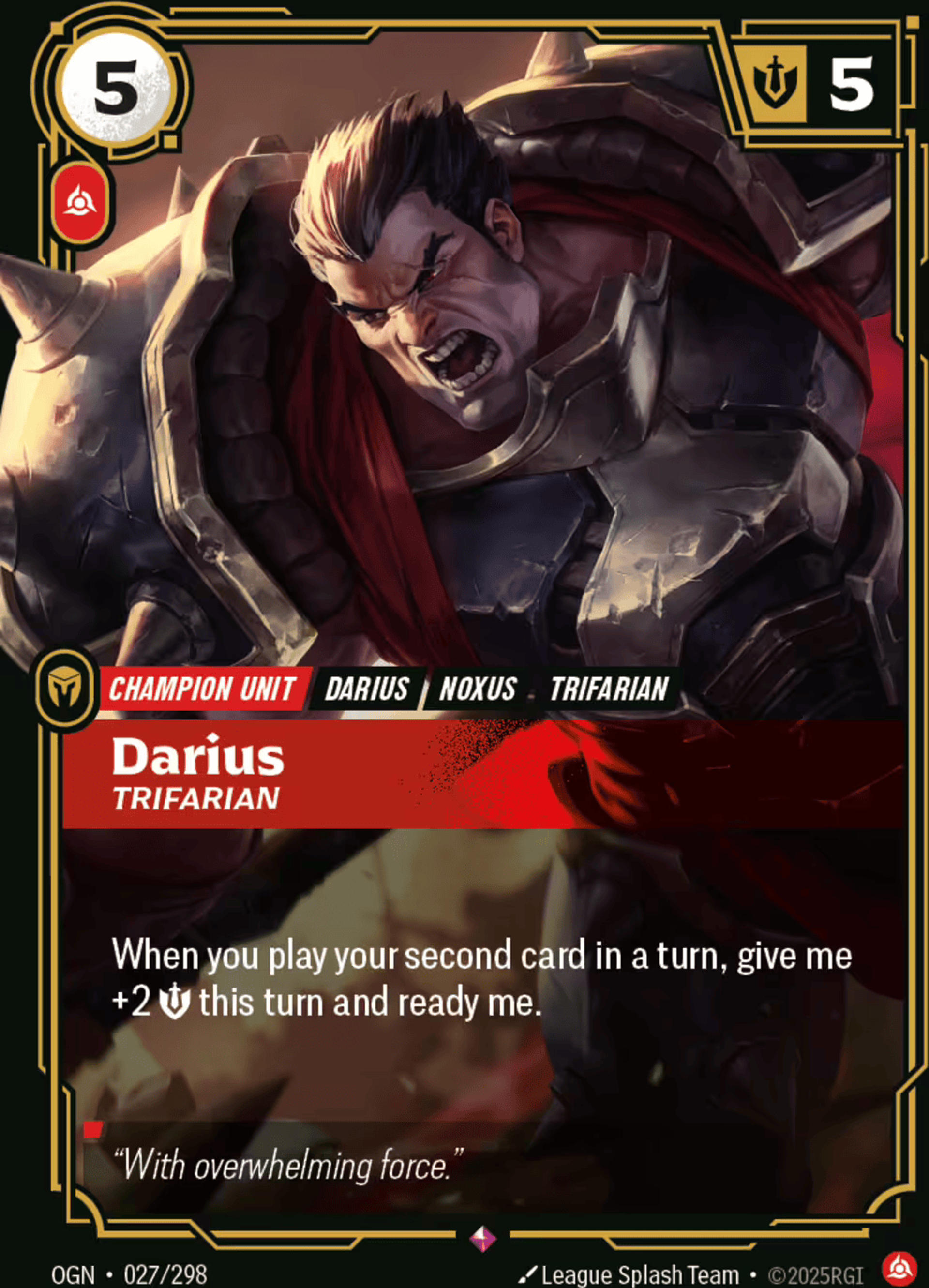 Darius - Trifarian — Origins - Main Set — Riftbound