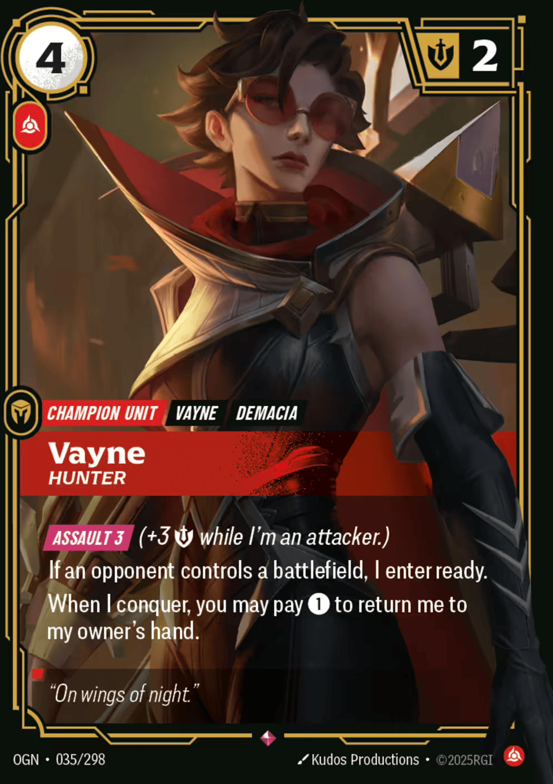 Vayne - Hunter — Origins - Main Set — Riftbound
