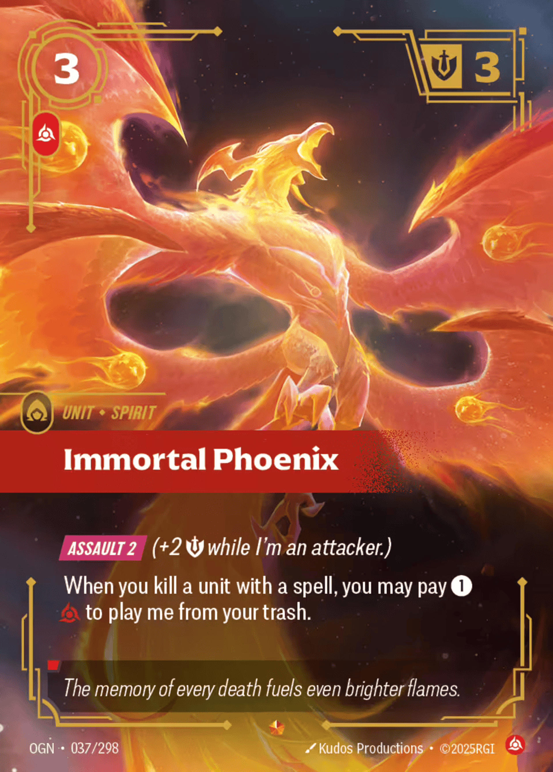 Immortal Phoenix — Origins - Main Set — Riftbound