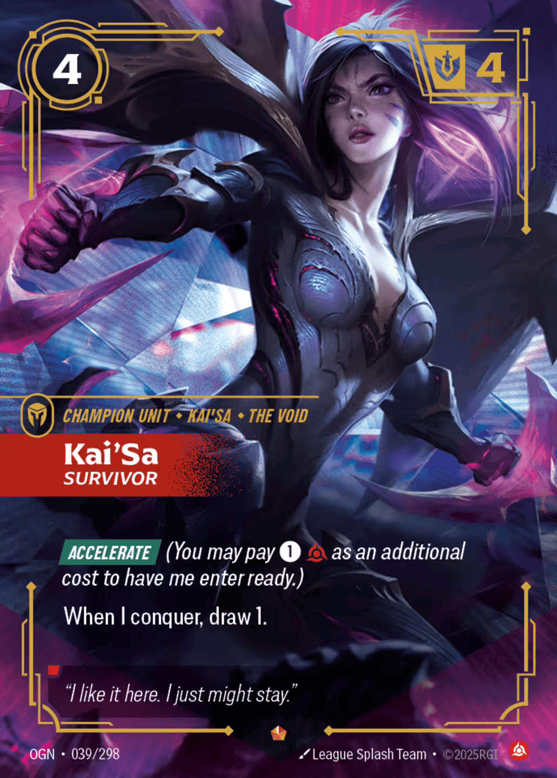 Kai'Sa - Survivor — Origins - Main Set — Riftbound: League of Legends TCG