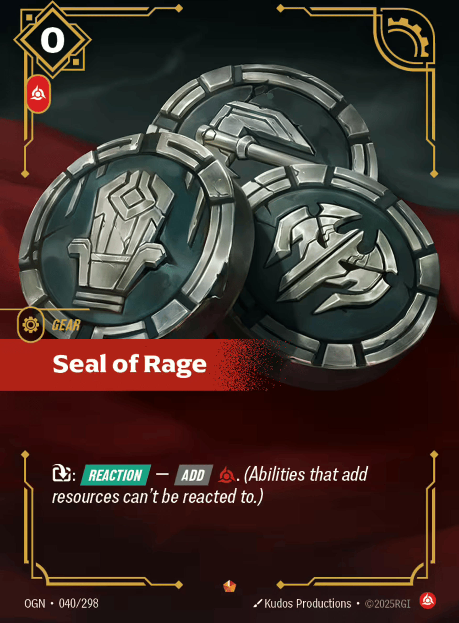 Seal of Rage — Origins - Main Set — Riftbound