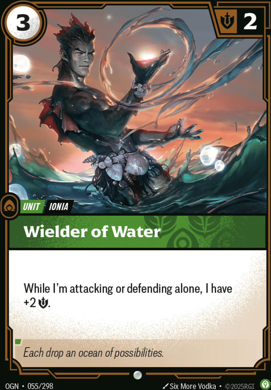Wielder of Water — Origins - Main Set — Riftbound: League of Legends TCG