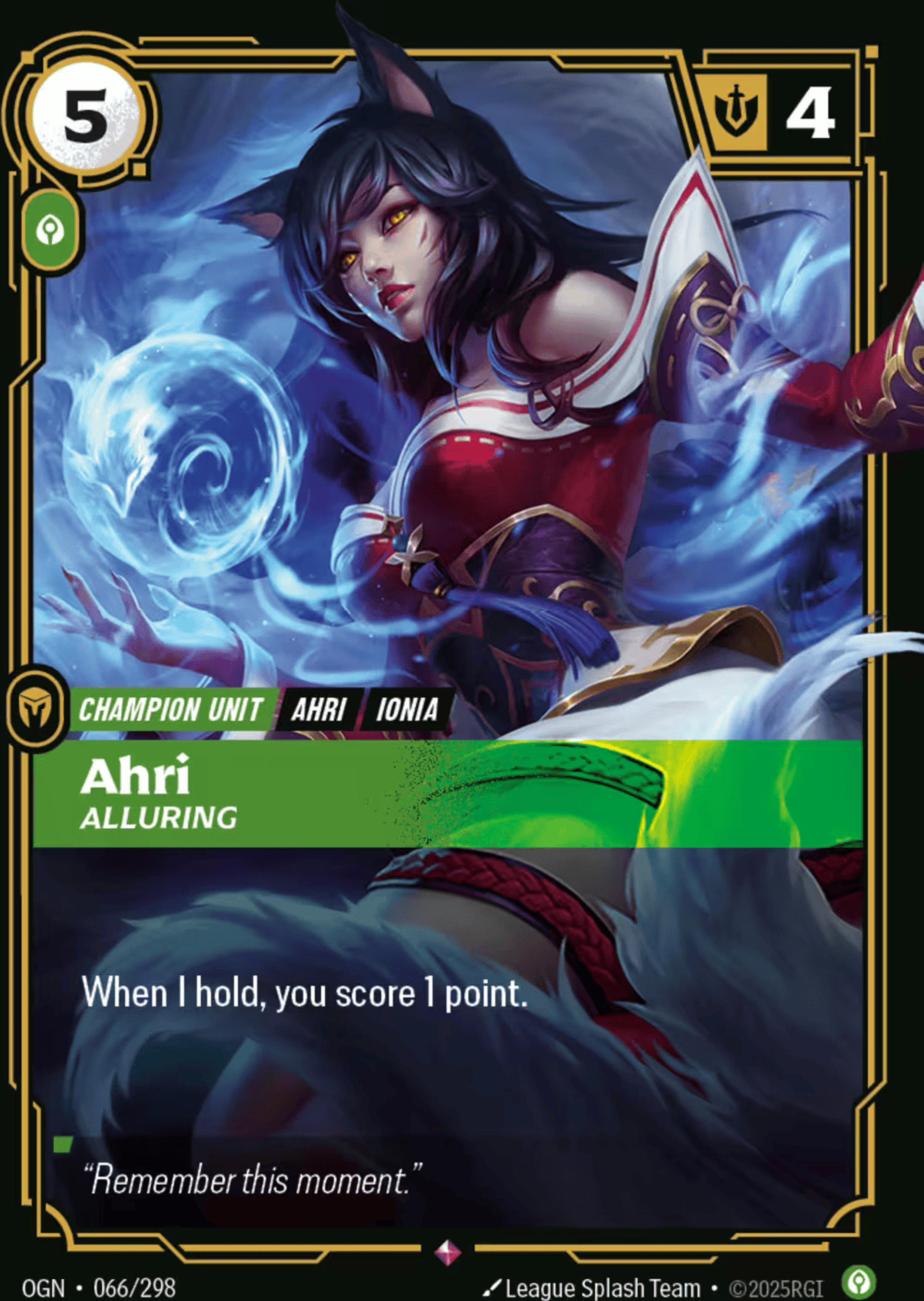Ahri - Alluring — Origins - Main Set — Riftbound