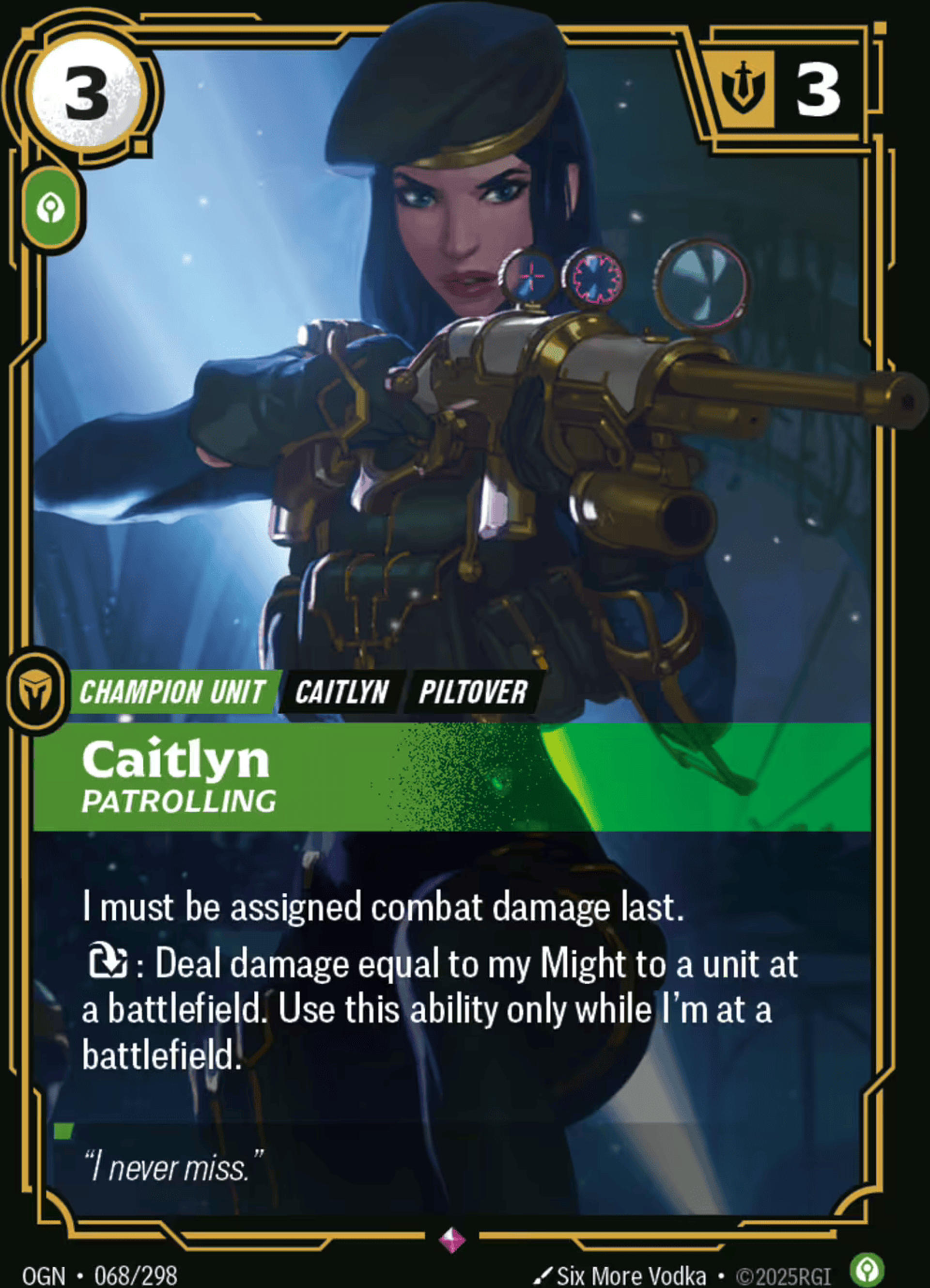 Caitlyn - Patrolling — Origins - Main Set — Riftbound