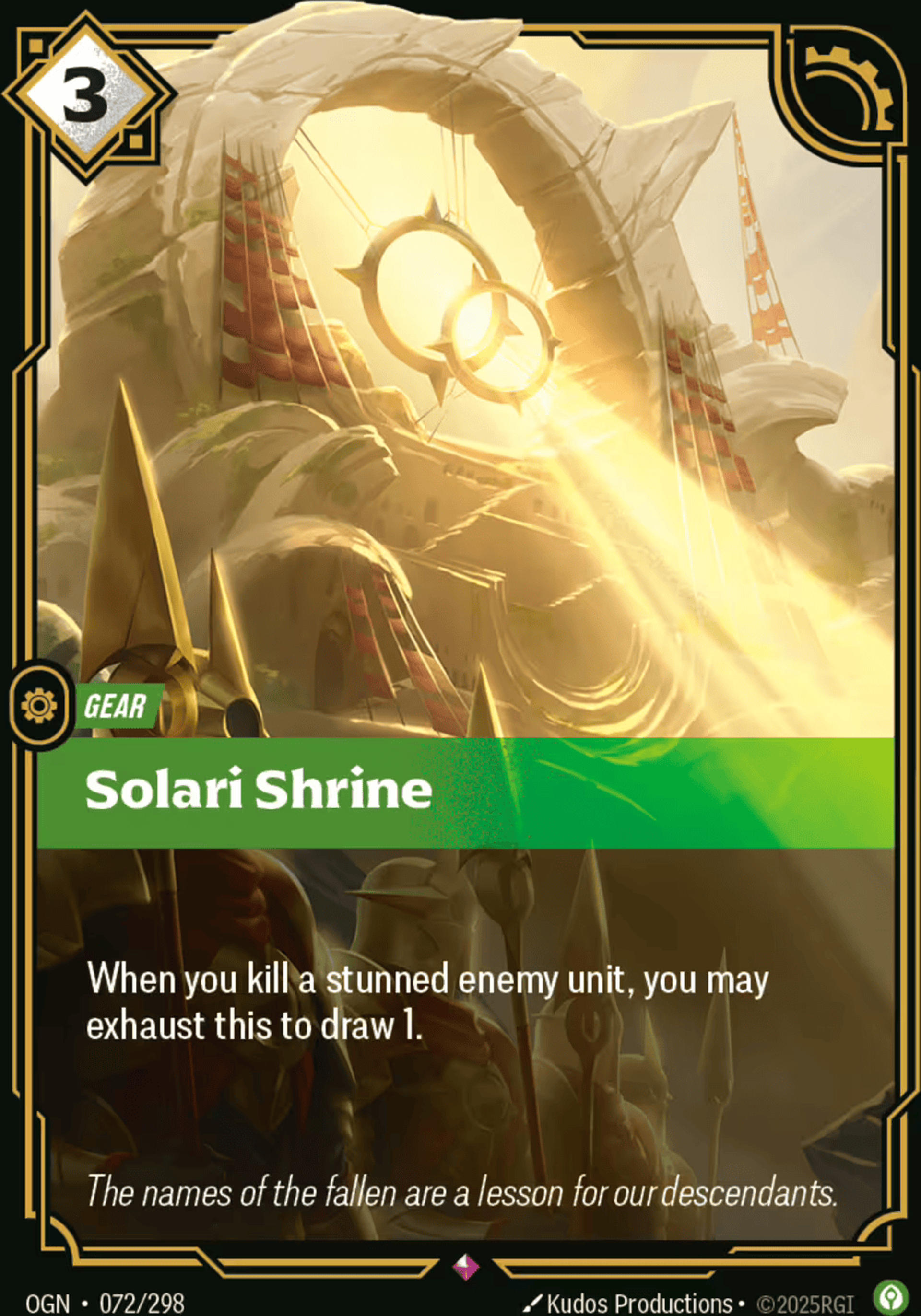 Solari Shrine — Origins - Main Set — Riftbound