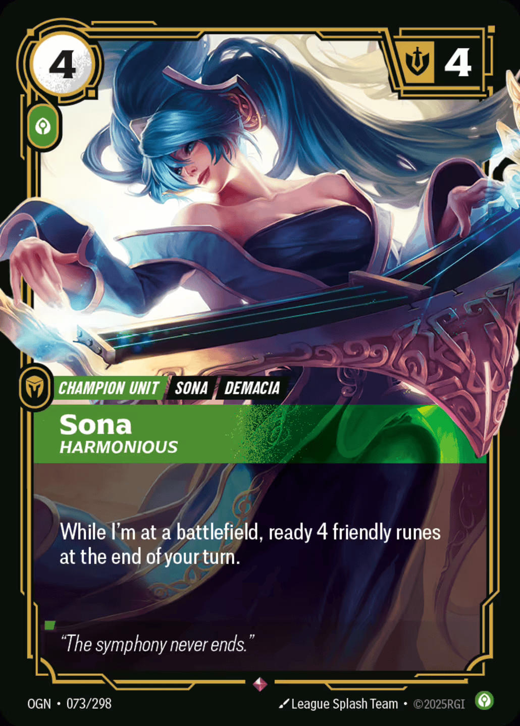 Sona - Harmonious — Origins - Main Set — Riftbound: League of Legends TCG
