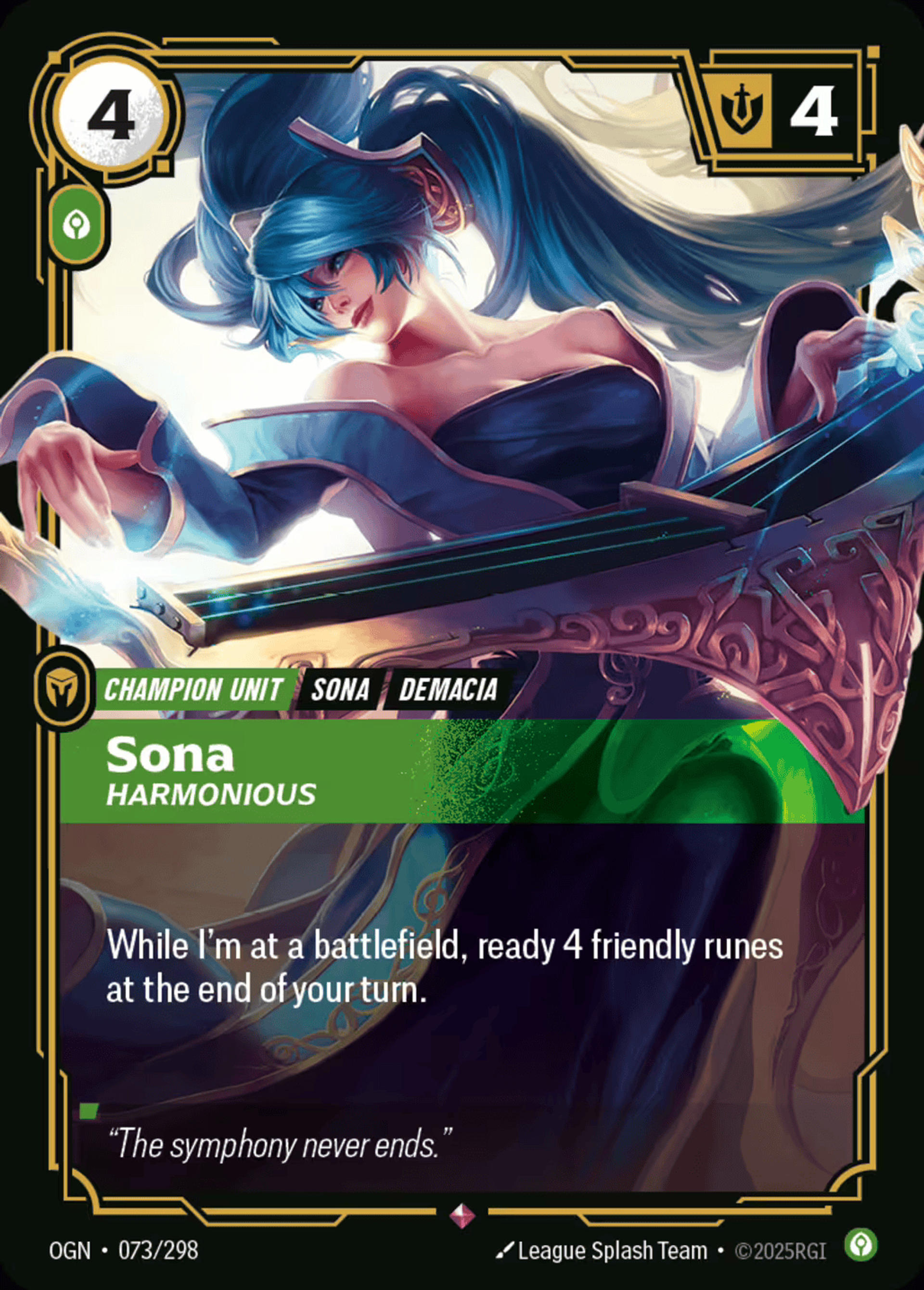 Sona - Harmonious — Origins - Main Set — Riftbound