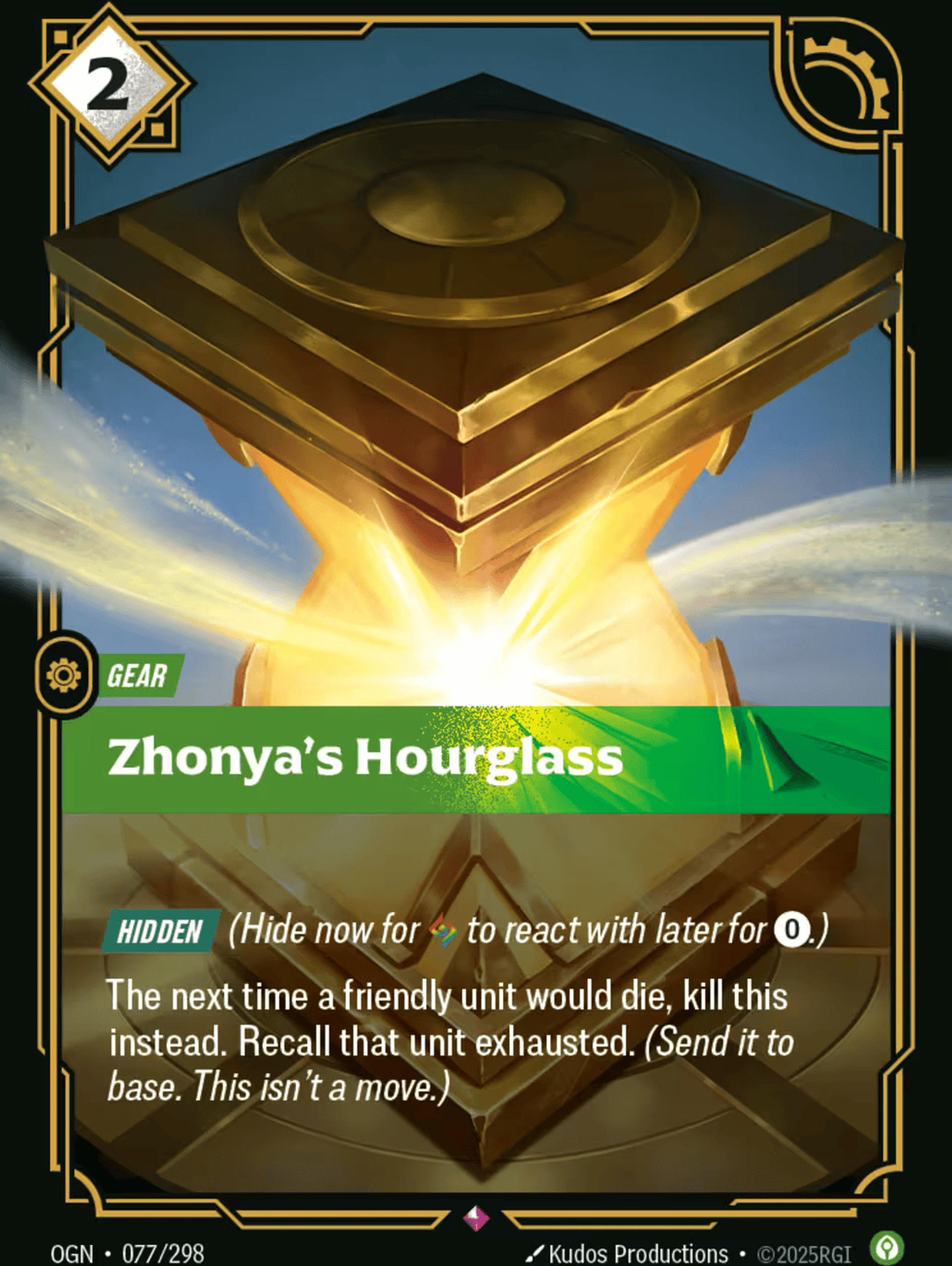 Zhonya's Hourglass — Origins - Main Set — Riftbound