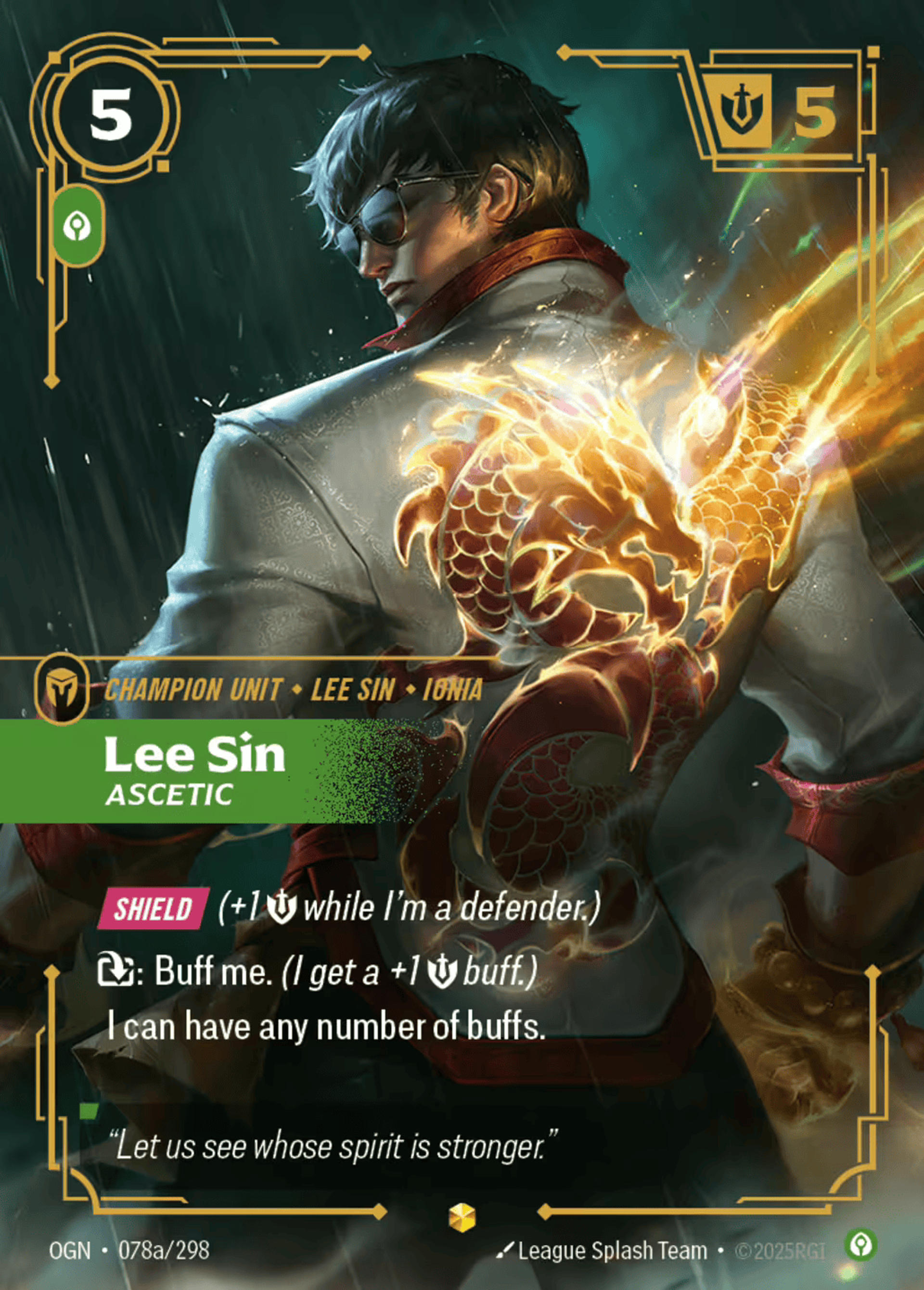 Lee Sin - Ascetic (alt) — Origins - Main Set — Riftbound